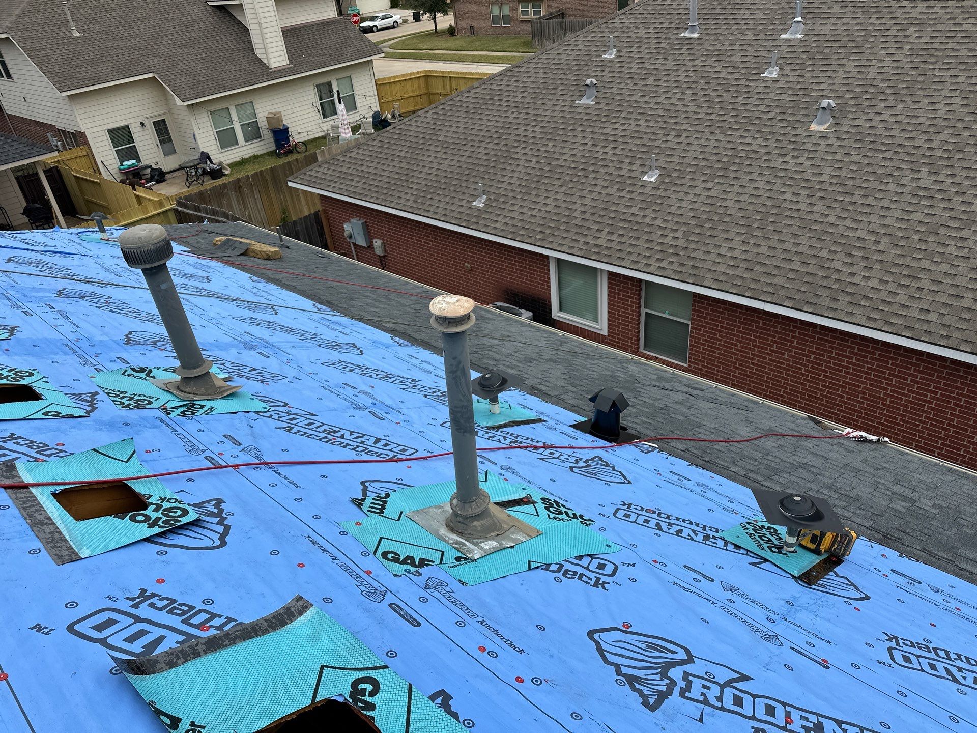 Project in Houston by Motion Roofing