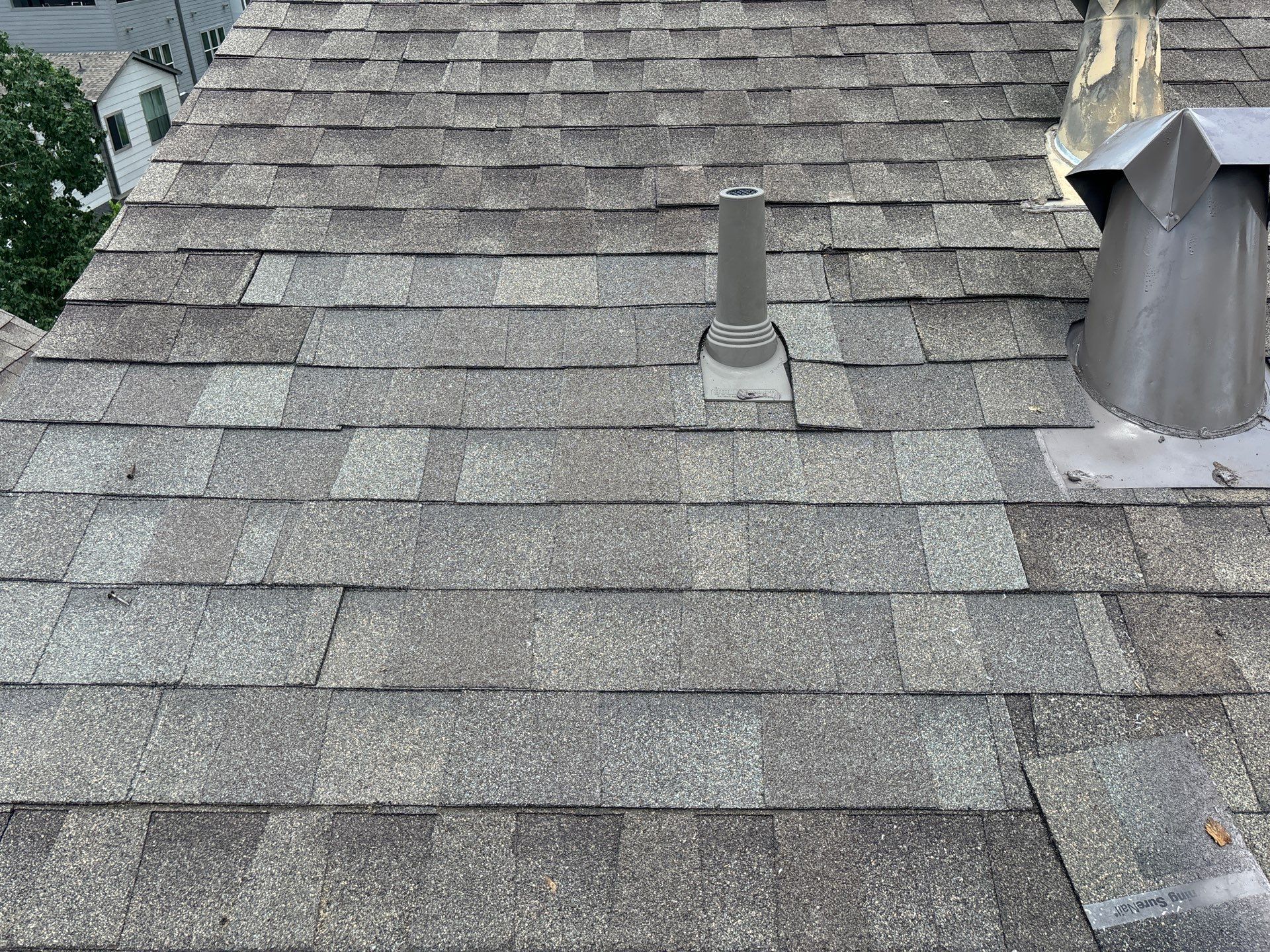 Hail Damage using Owen's Corning Duration (Lifetime) Shingles by Roof Repair Company