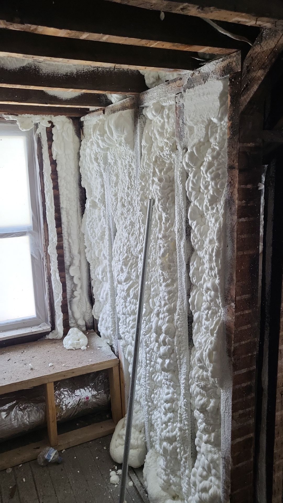 Interior spray foam application by SPF Services 