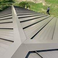 24ga 1.5" Mechanical Seam Medium Bronze  by Total Roofing System The Metal Roof Experts