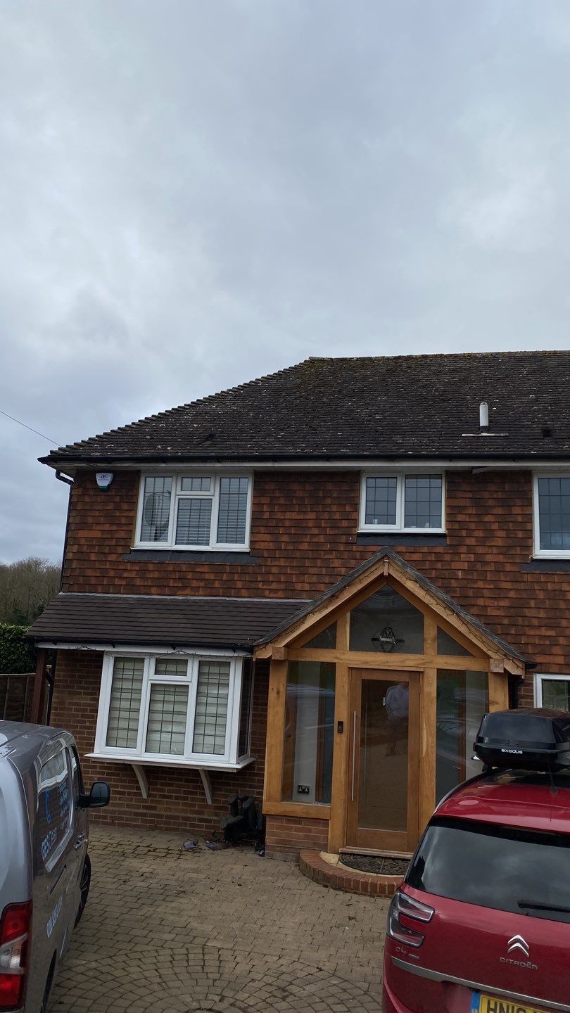 Roof and Driveway Clean using Honda 15lpm Low Pressure Washing Machine by Ges Exterior Cleaning ltd