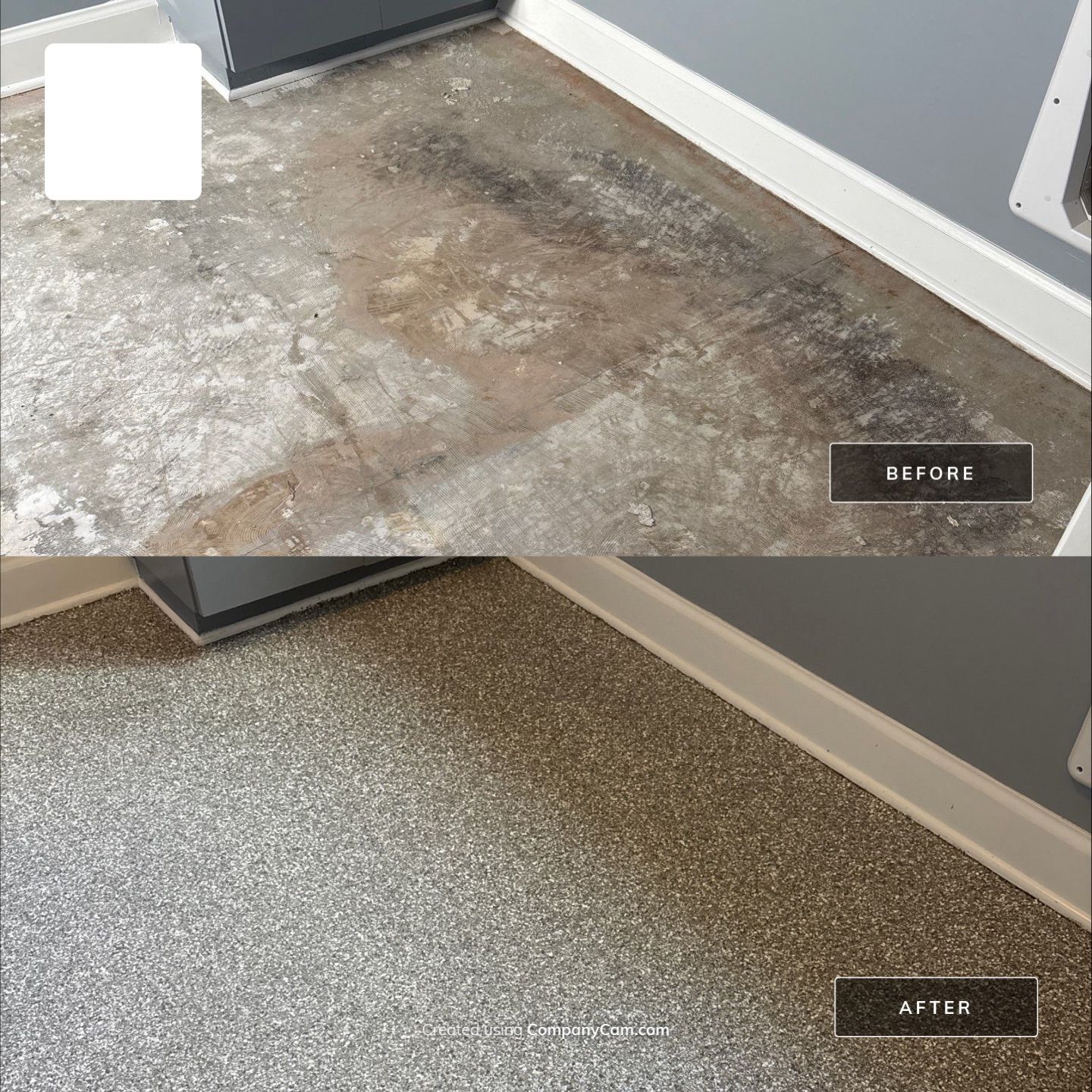 Laundry Room Transformation! by Revival Concrete Coatings