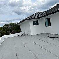 .032 Aluminum 1.5" Mechanical Seam Dark Bronze  by Total Roofing System The Metal Roof Experts