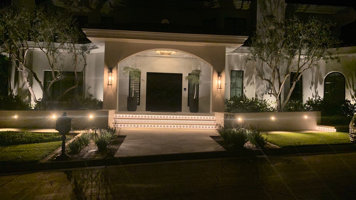 Lutron HomeWorks Integration and Landscape Lighting in Westlake Village by Outdoor Lights + Shades