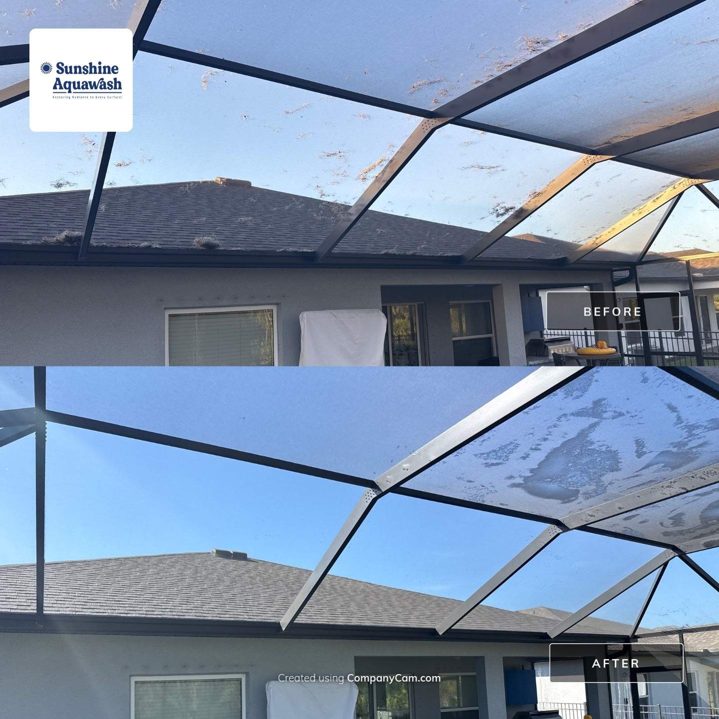 Post-Hurricane Gutter and Screen Enclosure Cleaning in Palmetto, FL | Trevesta Community by Sunshine AquaWash