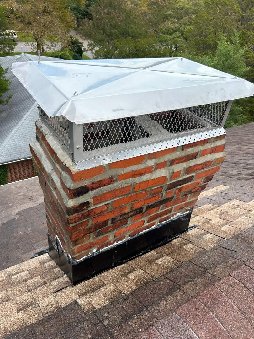 Flashing + Cap + Masonry by Premier Chimney and Roofing