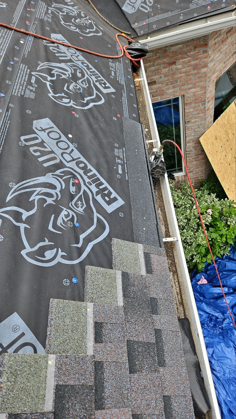 Residential Roofing Installation using Owens Corning Duration Midnight Plum by Indigo State Roofing