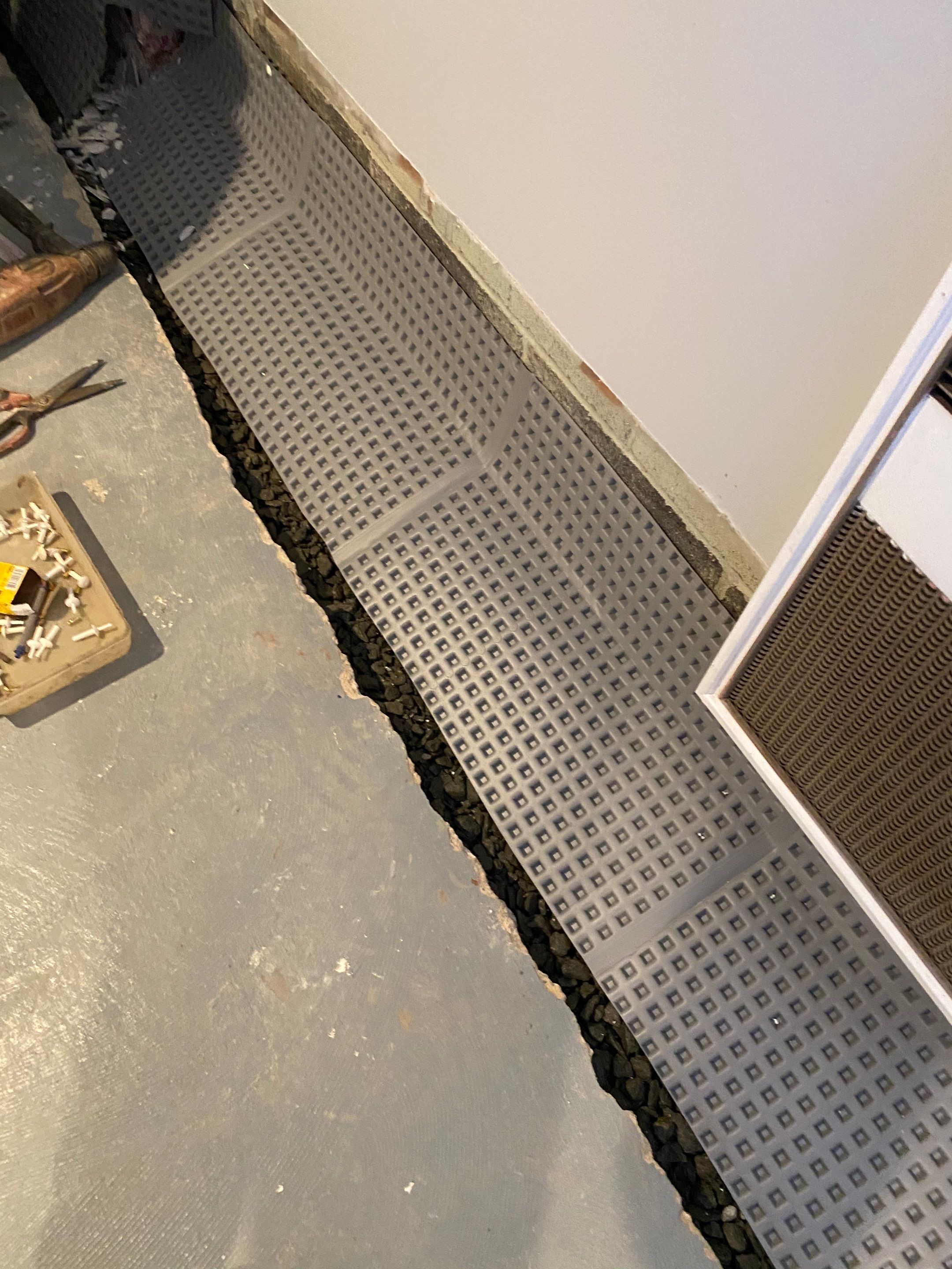 Interior French Drain Job in Cranford, NJ by Pure Service Pro, LLC 