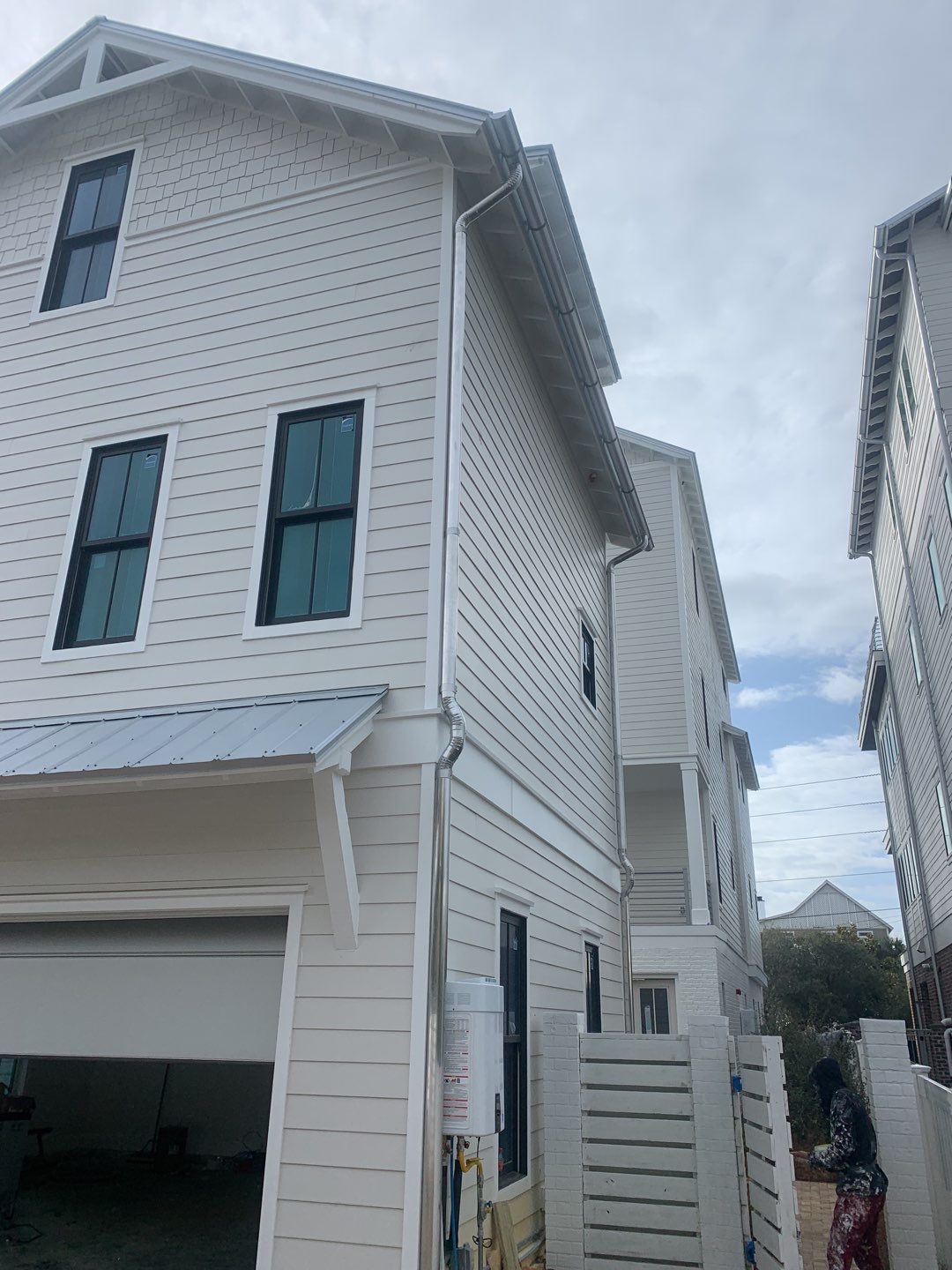 Half-Round Gutters in Galvalume Color in Santa Rosa Beach FL by Gutter Professors