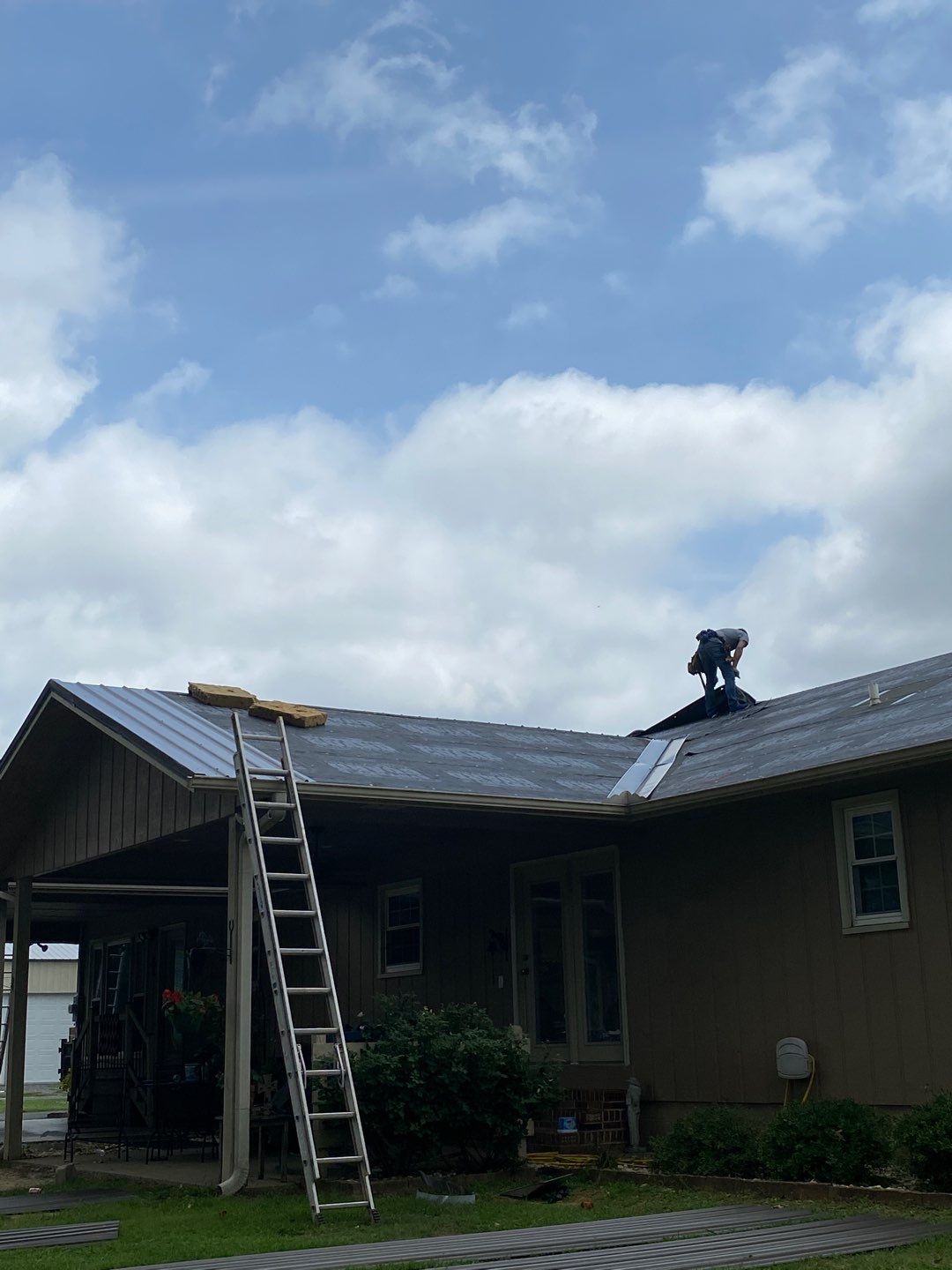 Residential Roof Remove and Replace using Low Rib Metal Roofing Panels by Bullard Roofing