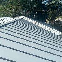 24ga 1.5" Mechanical Seam Dove Gray  by Total Roofing System The Metal Roof Experts