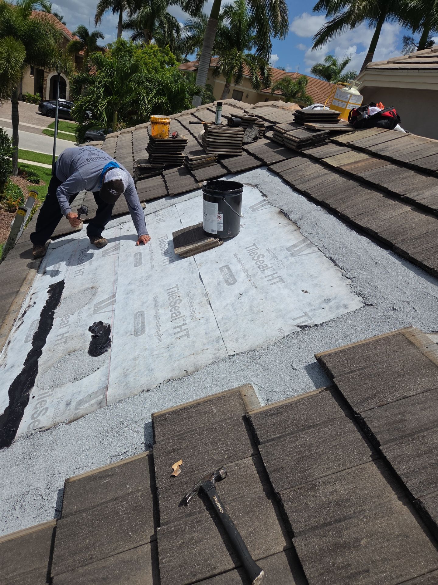 Concrete Tile Roof Repair and Underlayment Replacement in Wellington by Aastro Roofing