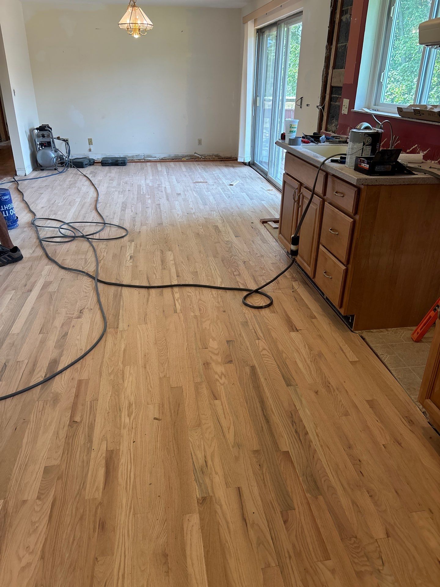 Red Oak Hardwood Floor Installation and Refinishing in Cincinnati by Footprints Floors Kentucky