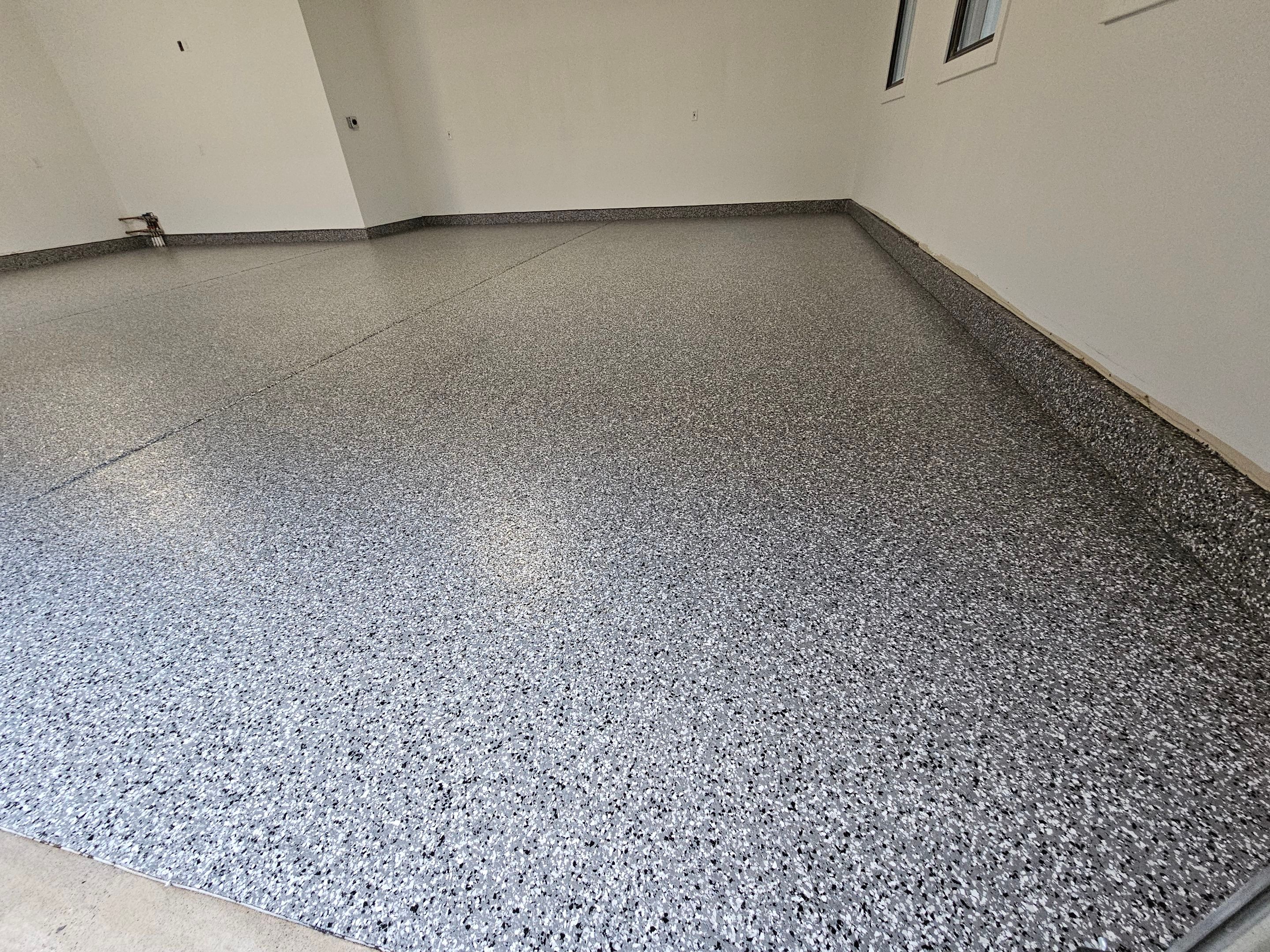 Wombat Flake Garage Floor  by Level 10 Coatings