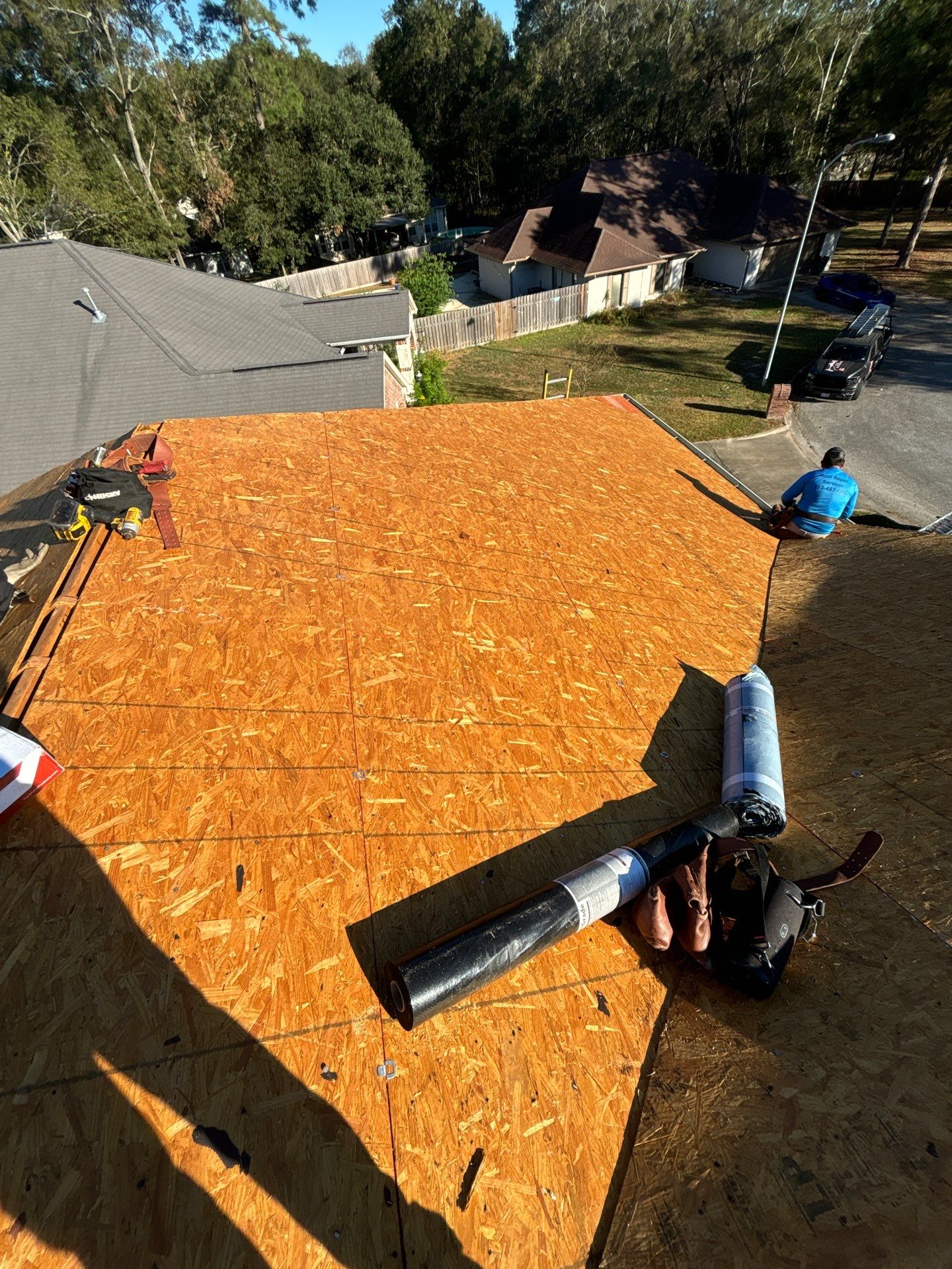 Residential Roofing Installation using Owen's Corning Duration (Lifetime) Shingles by Roof Repair Company