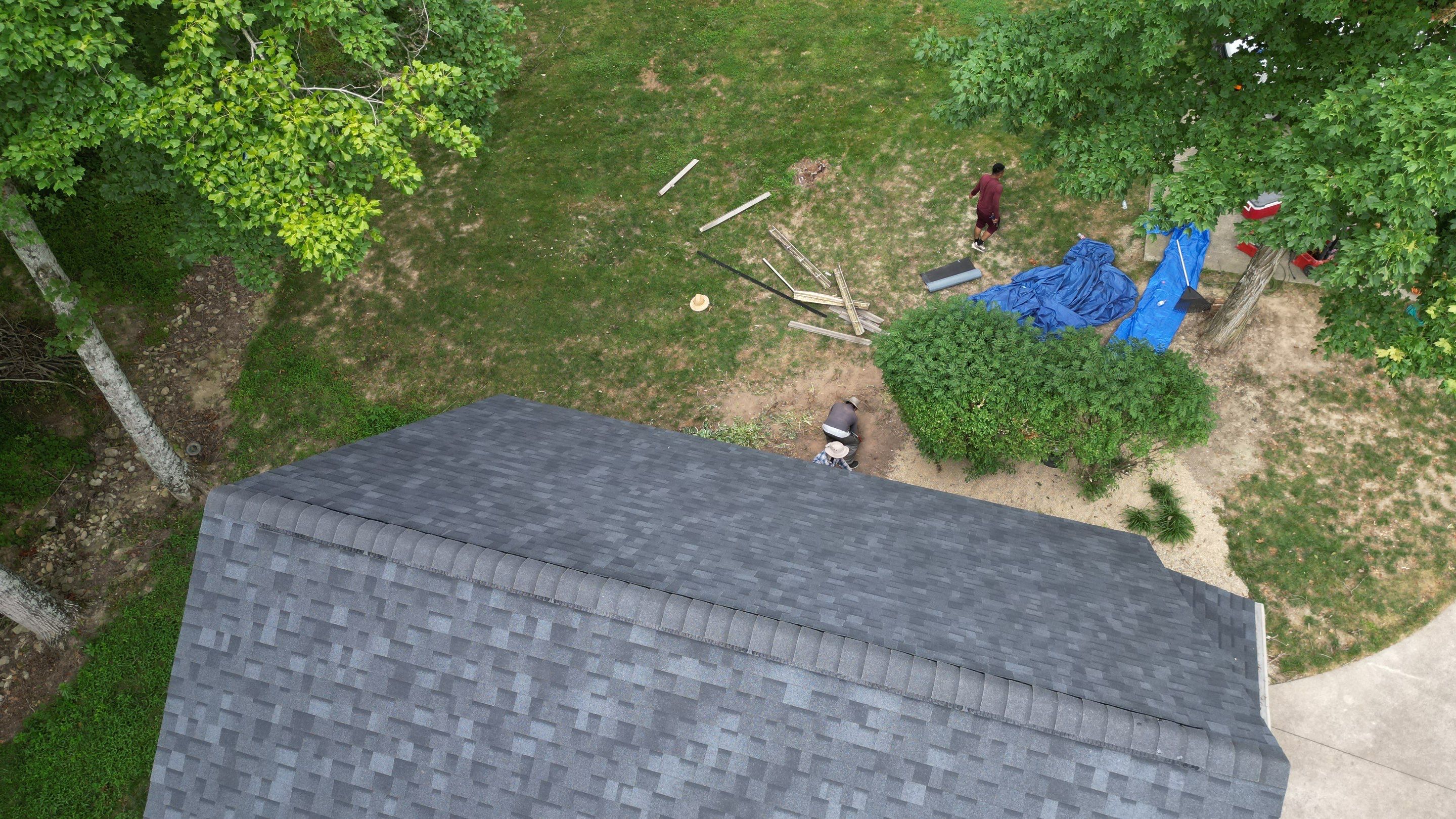 Residential Roofing Installation using Duration Series Shingles - Onyx Black by RoofX 