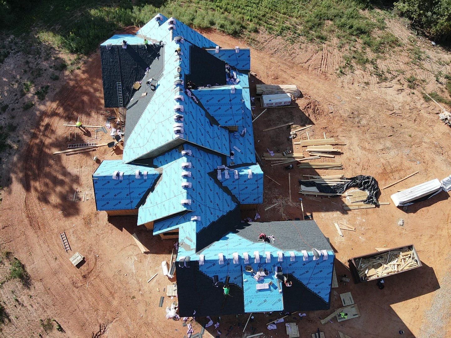 New Construction Residential Roofing Installation using Owens Corning by Inspector Roofing and Restoration