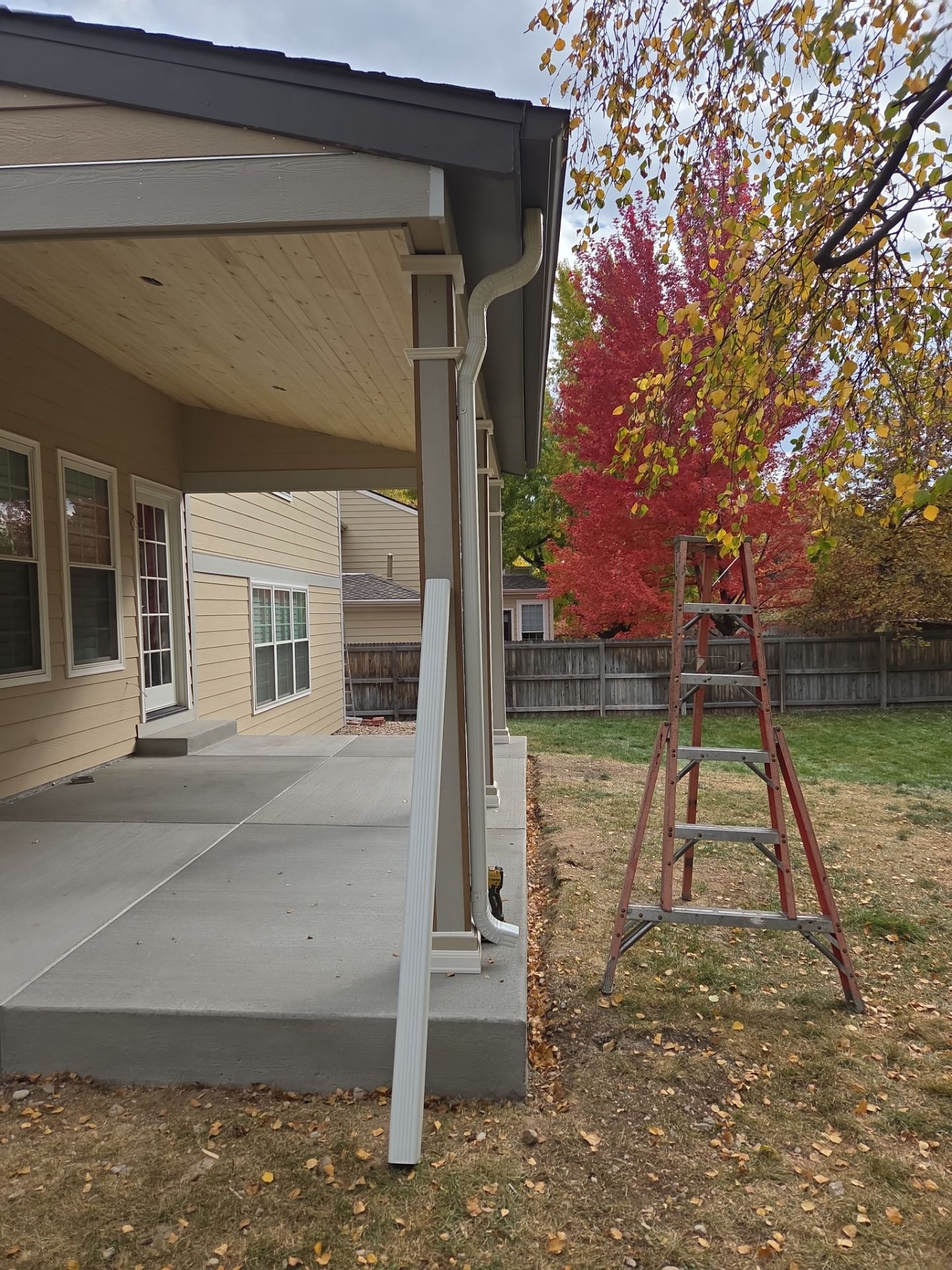 New Downspout by RTP Roofing Company