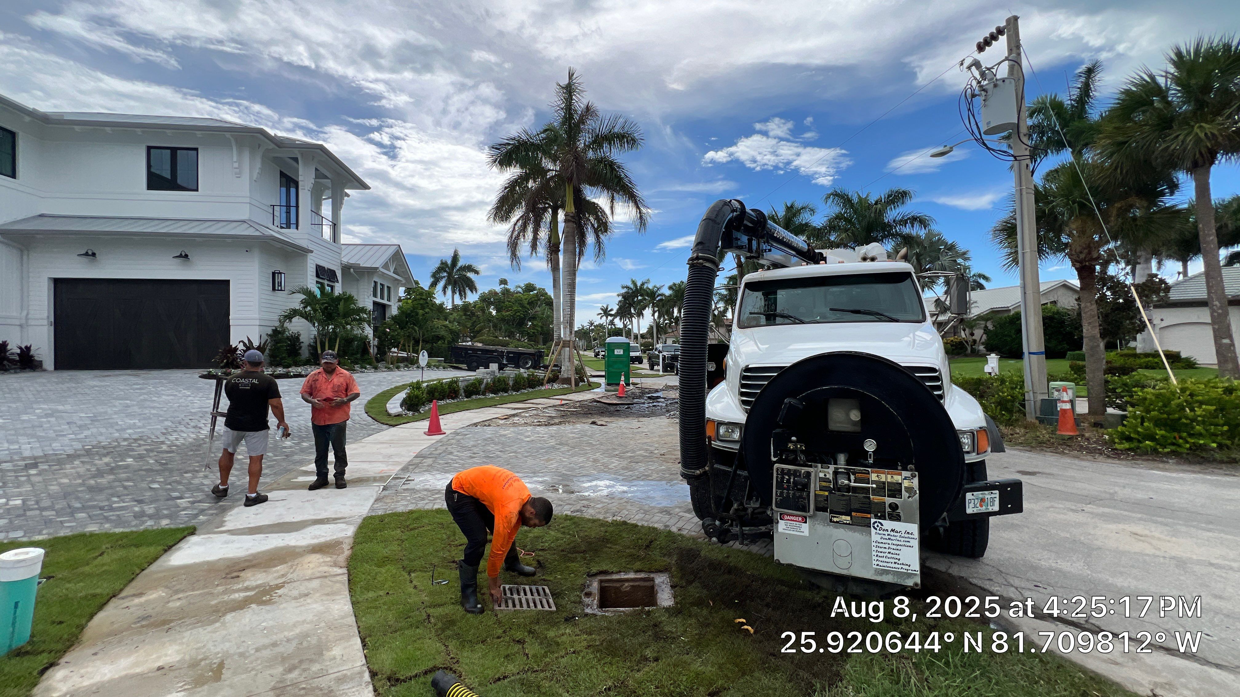 New Residential Construction Stormwater System Cleaning by Don Mar, Inc. Storm Water Solutions