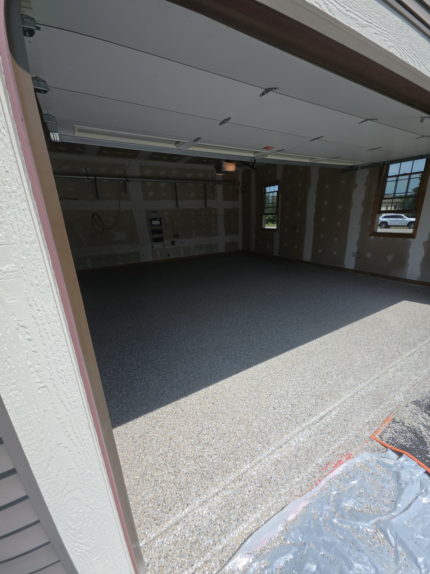 Vintage Shalestone Garage Coating by NG Masonry & Construction LLC