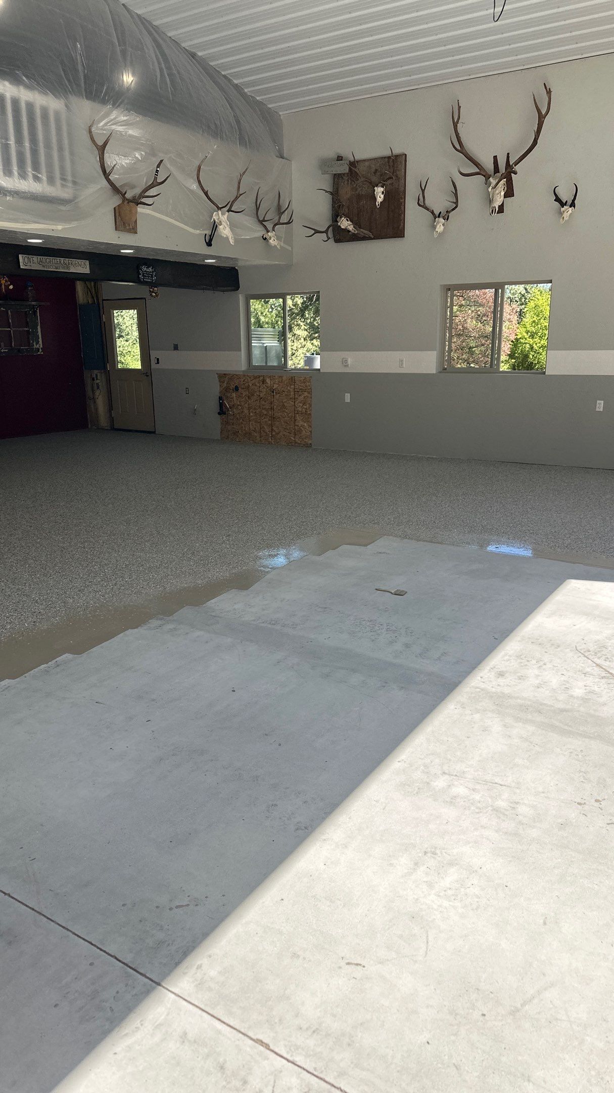Shop Transformation using Pebble Beach by Croc Coatings, LLC