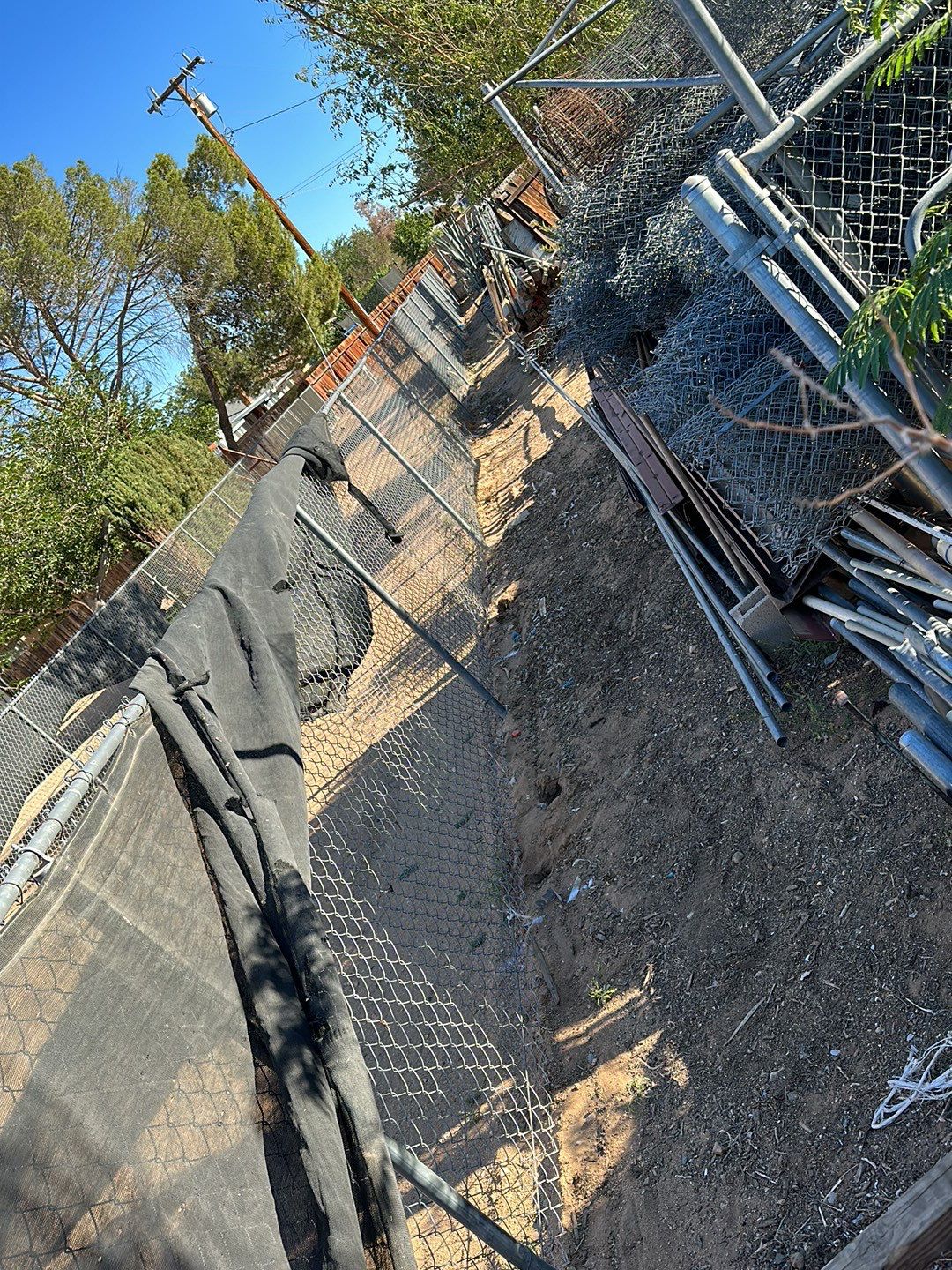 Fence replacement using 6ft and 4ft vinyl  by Fence Guys Inc. 