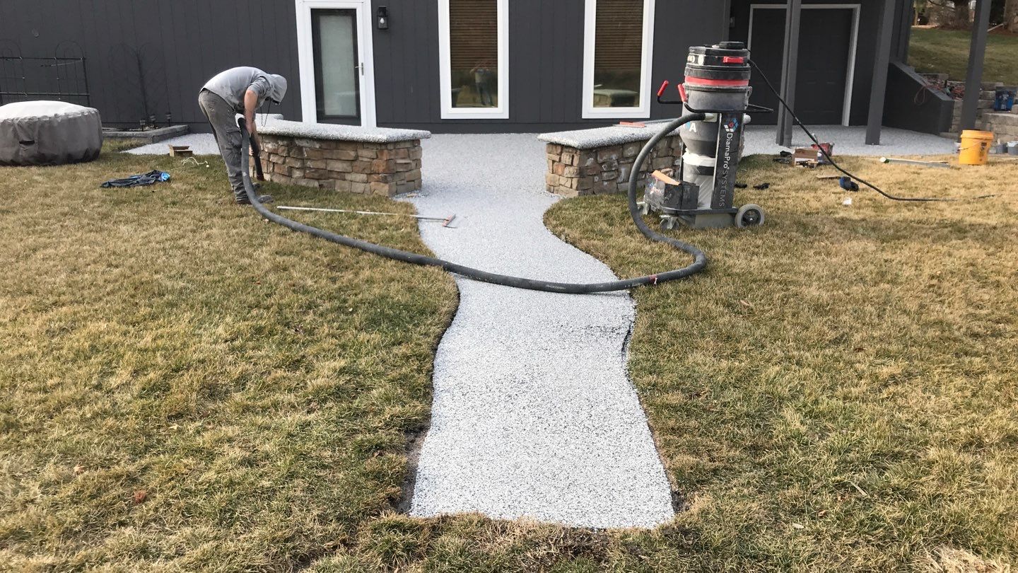 Patio using Domino  by Select Painting, Coatings & Garage Cabinets