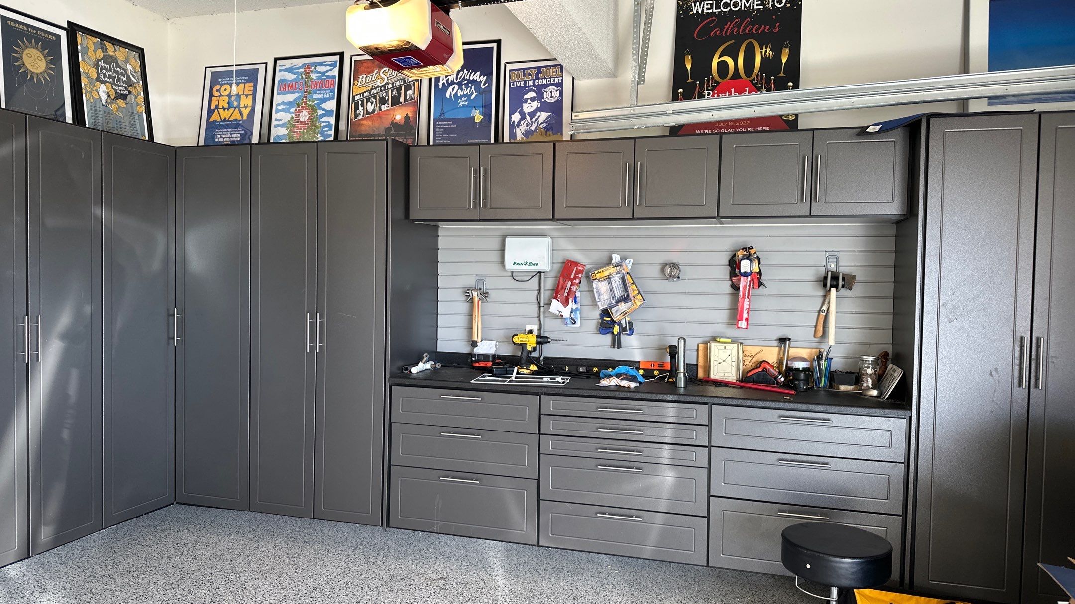 Cathleen R. upgraded her garage with a beautiful cabinet setup by Banner Garage