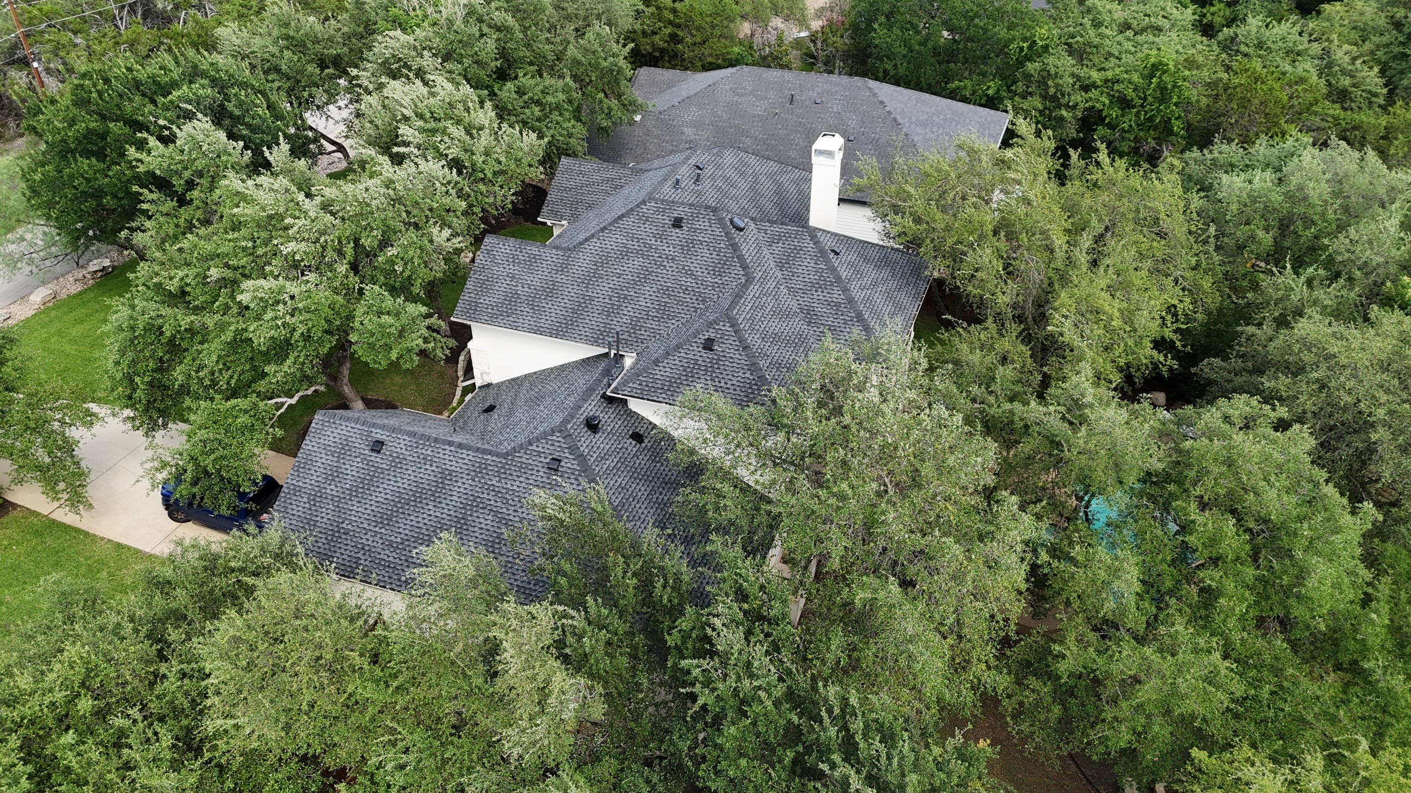 Residential Roof Replacement using GAF - UHDZ - Charcoal by Action Exteriors Austin