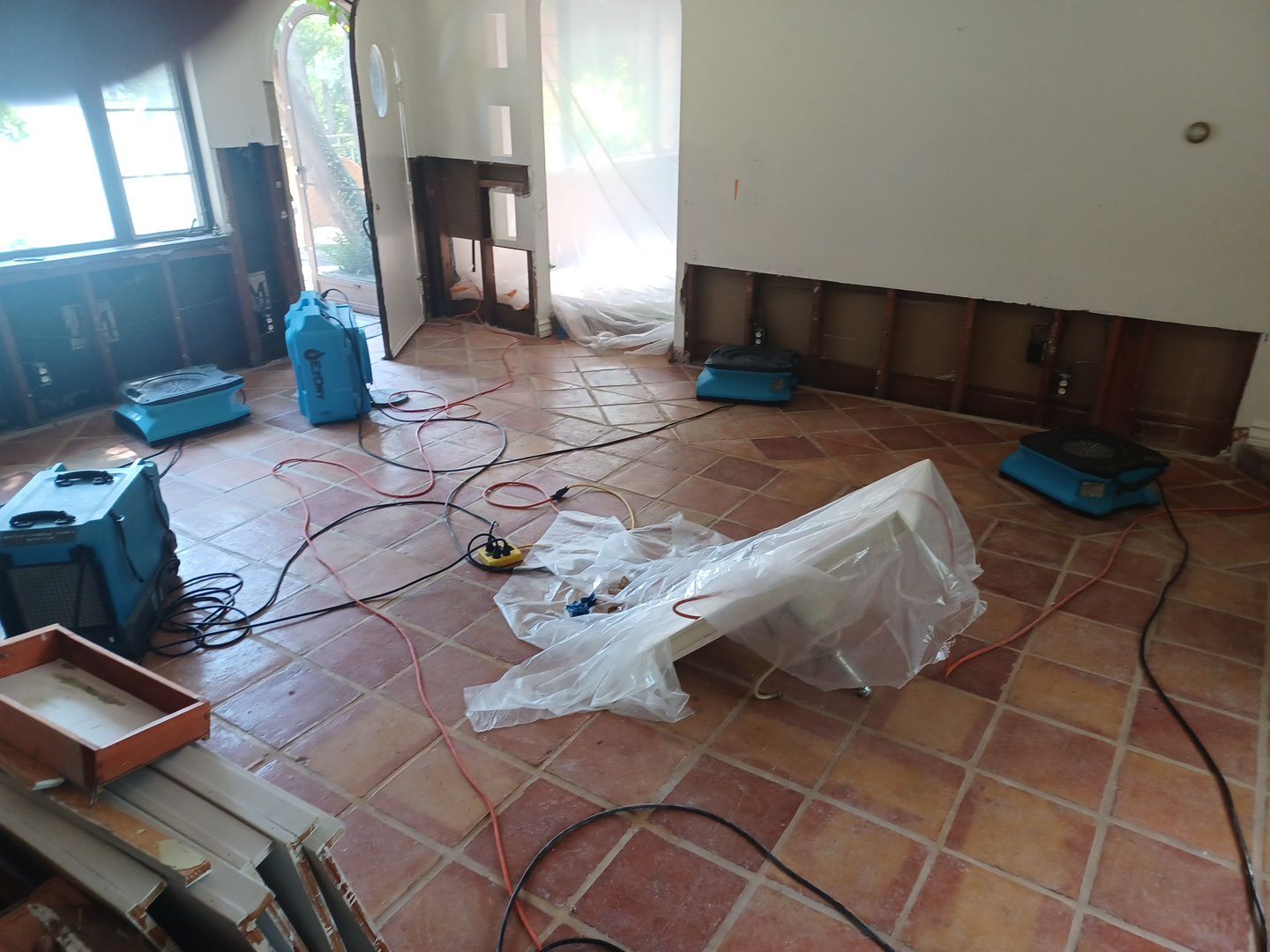 Project in West Bloomfield Township by EzDry Water Mitigation & Property Restoration