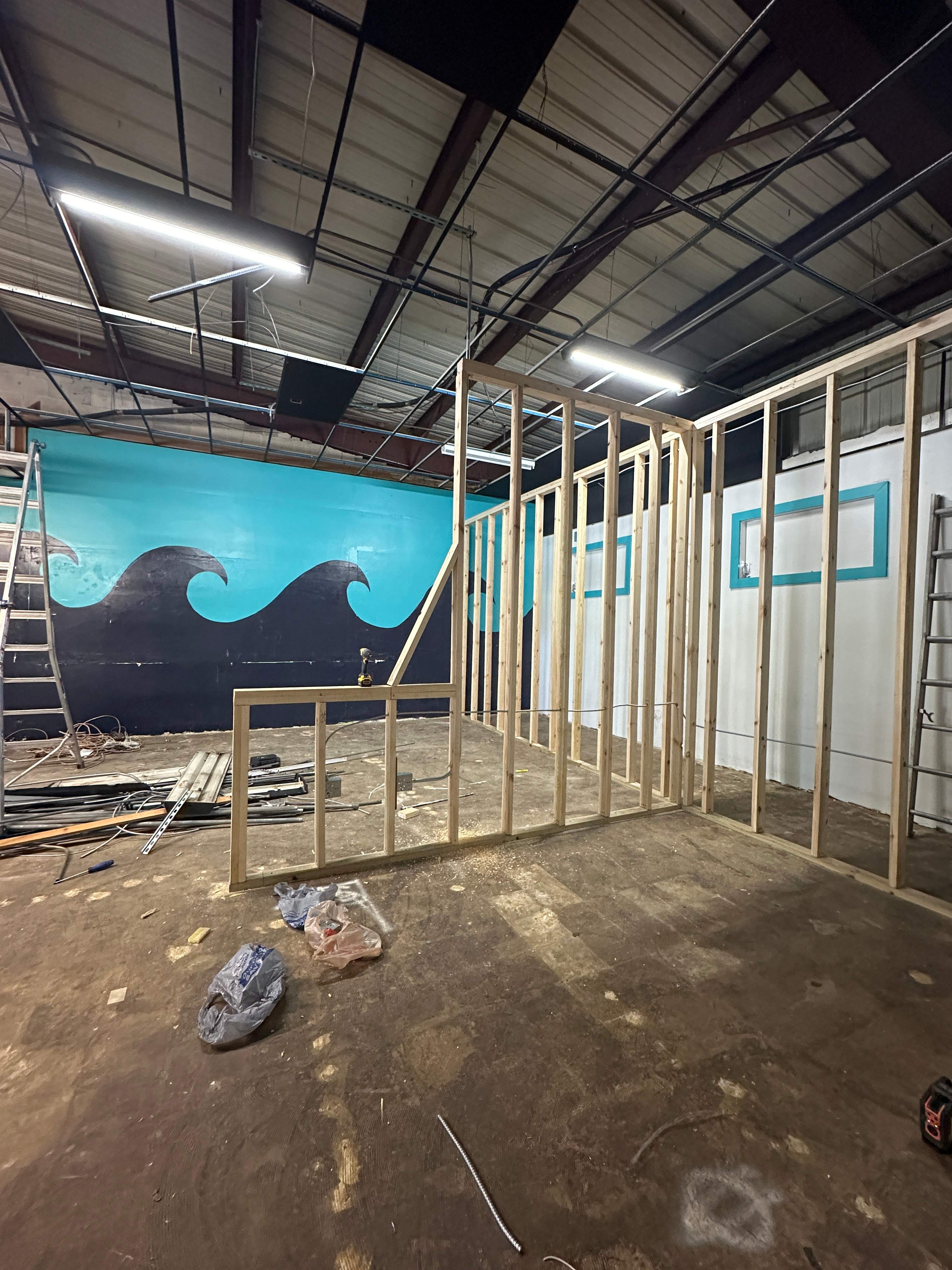 Commercial Indoor Golf Simulator Facility Buildout in Bradenton by Vertical General Contracting