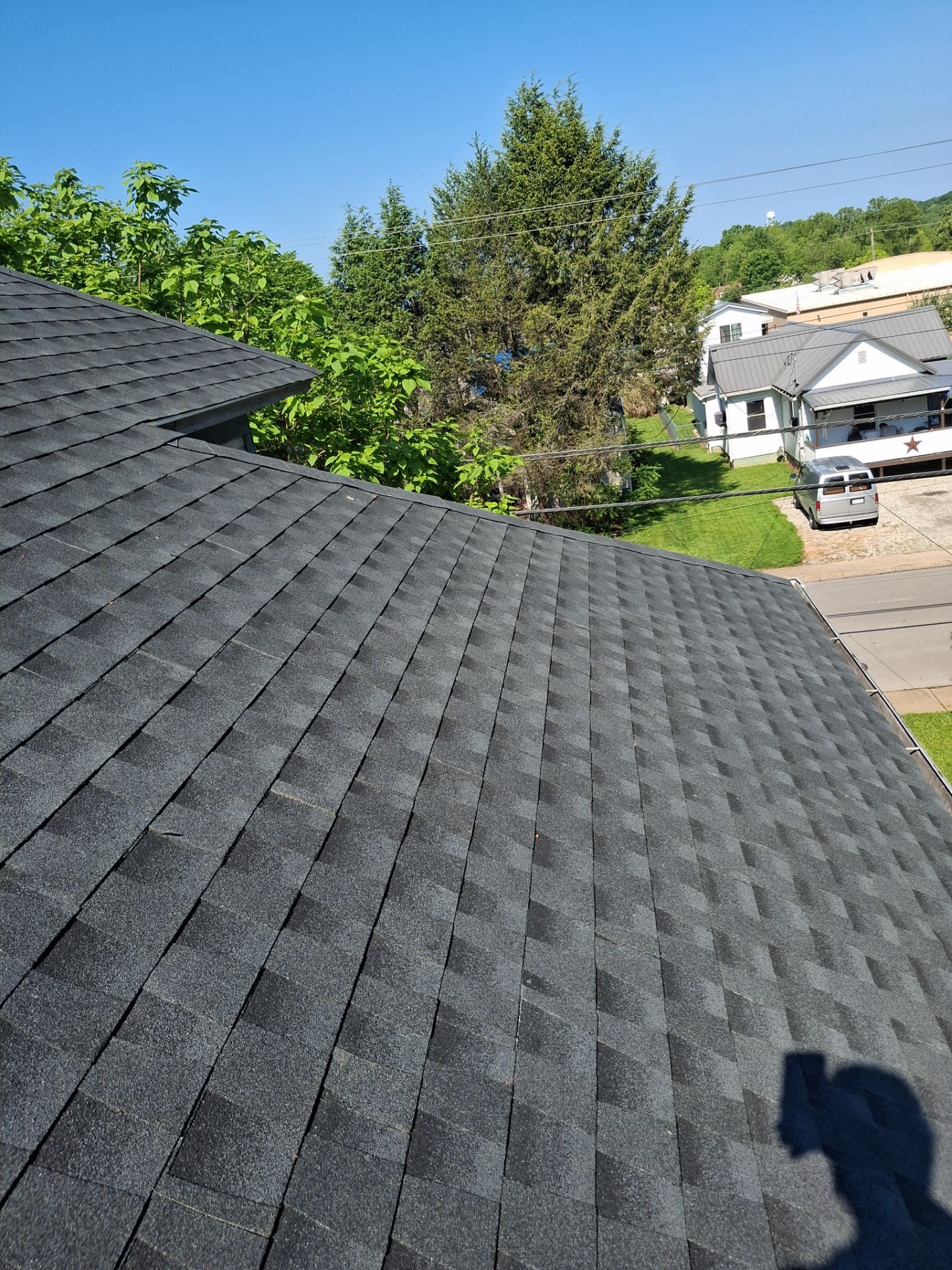 Residential Roofing Installation using GAF Timberline HDZ Charcoal by Rainstoppers Roofing