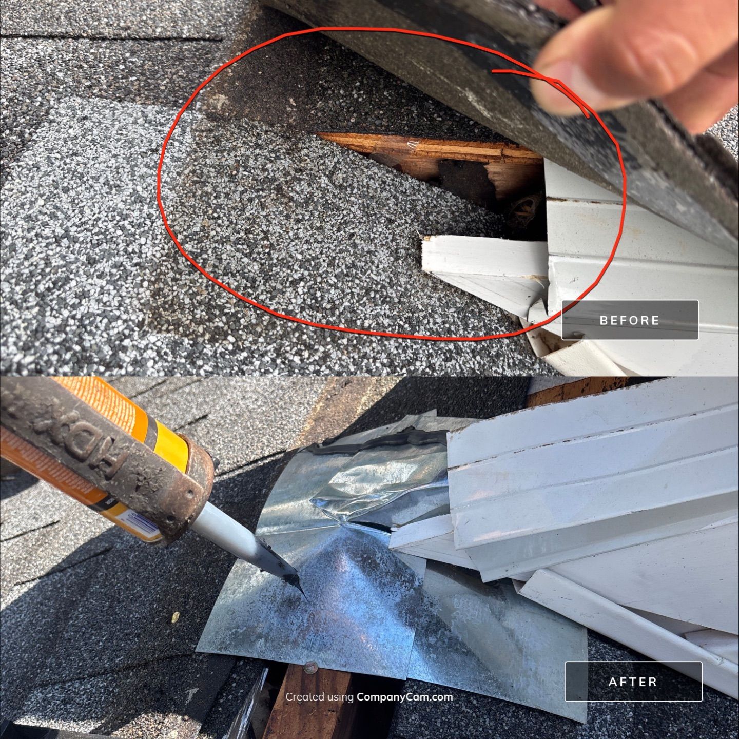 Poor roof installation by Deerfield Roofing LLC