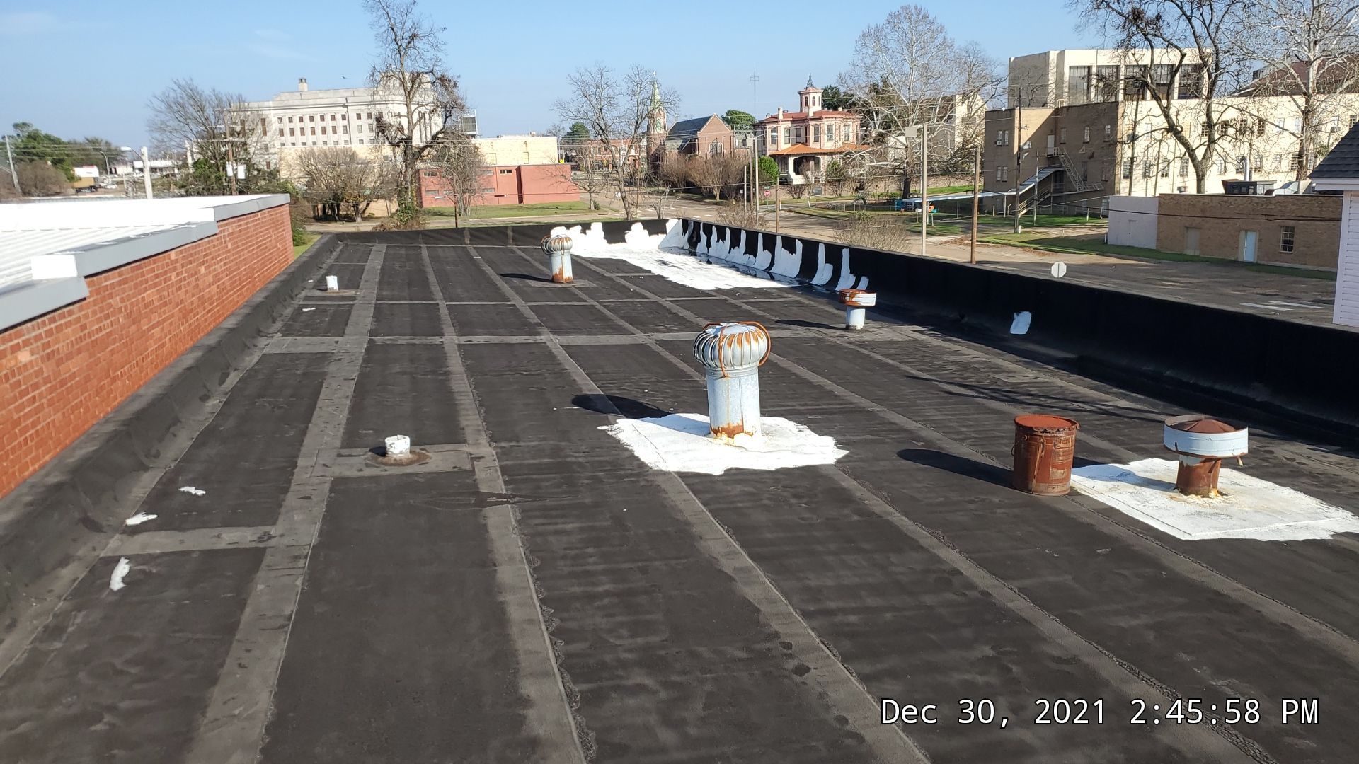 Commercial Roofing Installation using 50 mil PVC by Hostetler Roofing