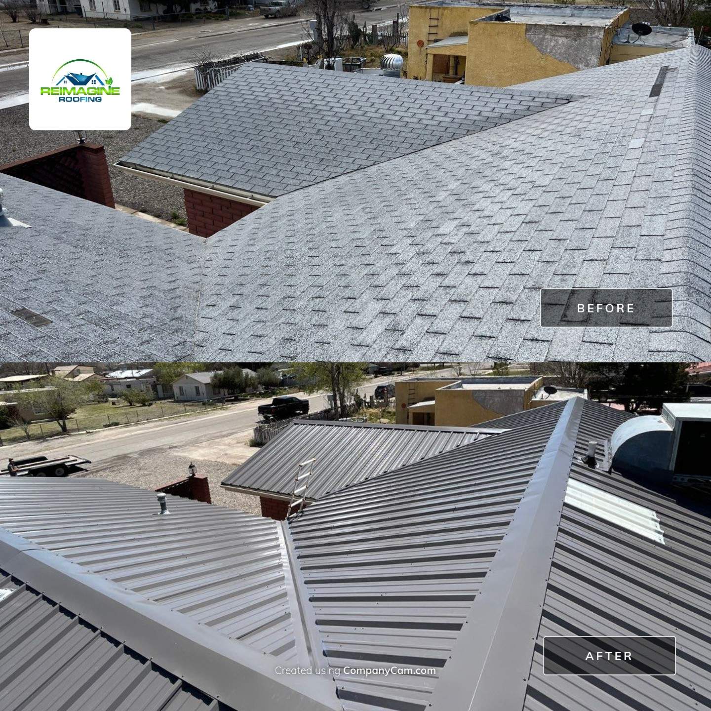 Ash Gray Exposed Fastener by Reimagine Roofing
