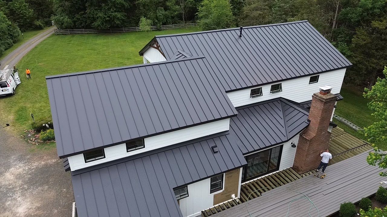 Gorgeous Standing Seam Roof Color Black by CMNG LLC