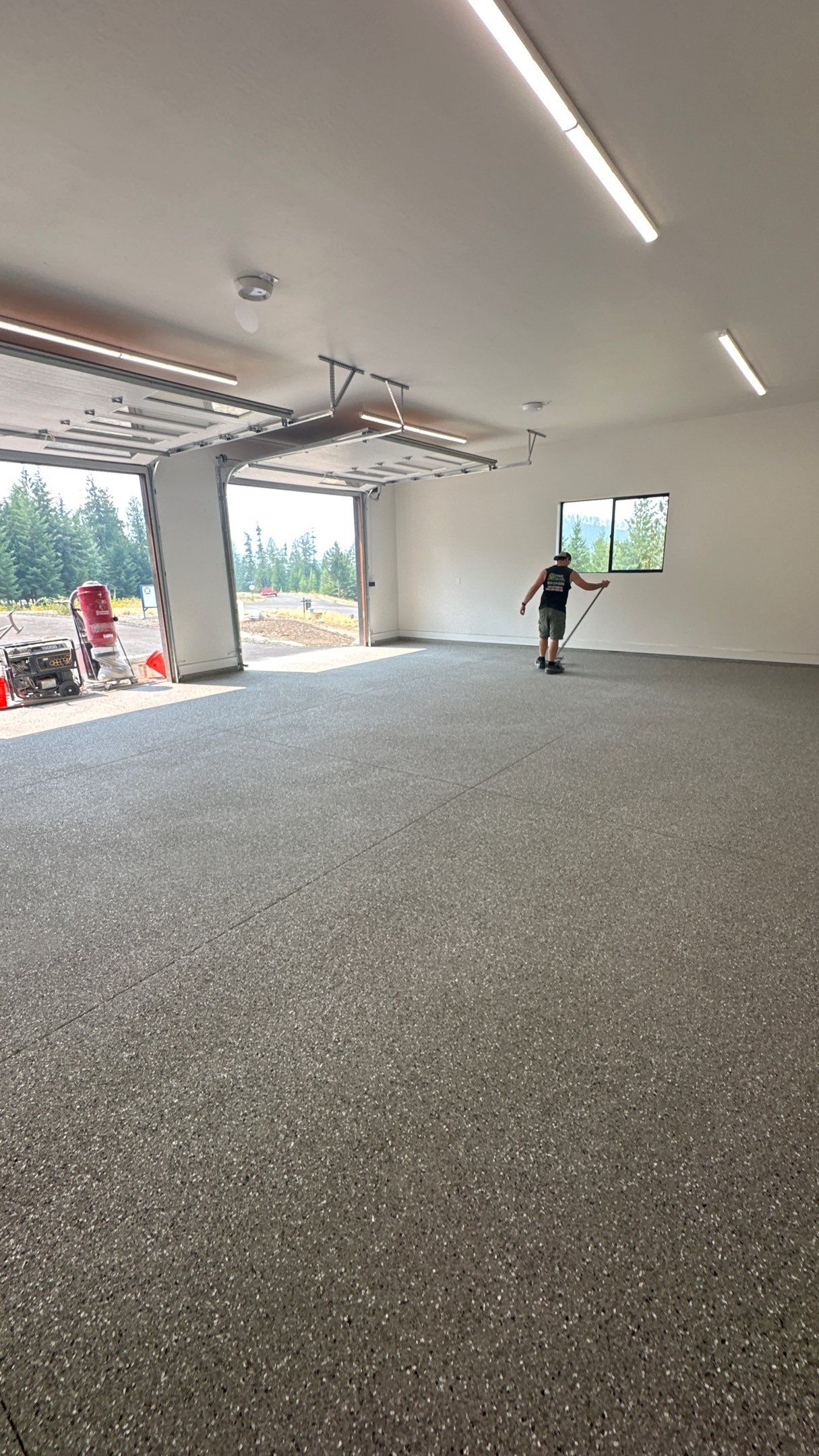 Shale Hybrid Garage Floor Coating and Concrete Restoration in Sagle by Croc Coatings, LLC