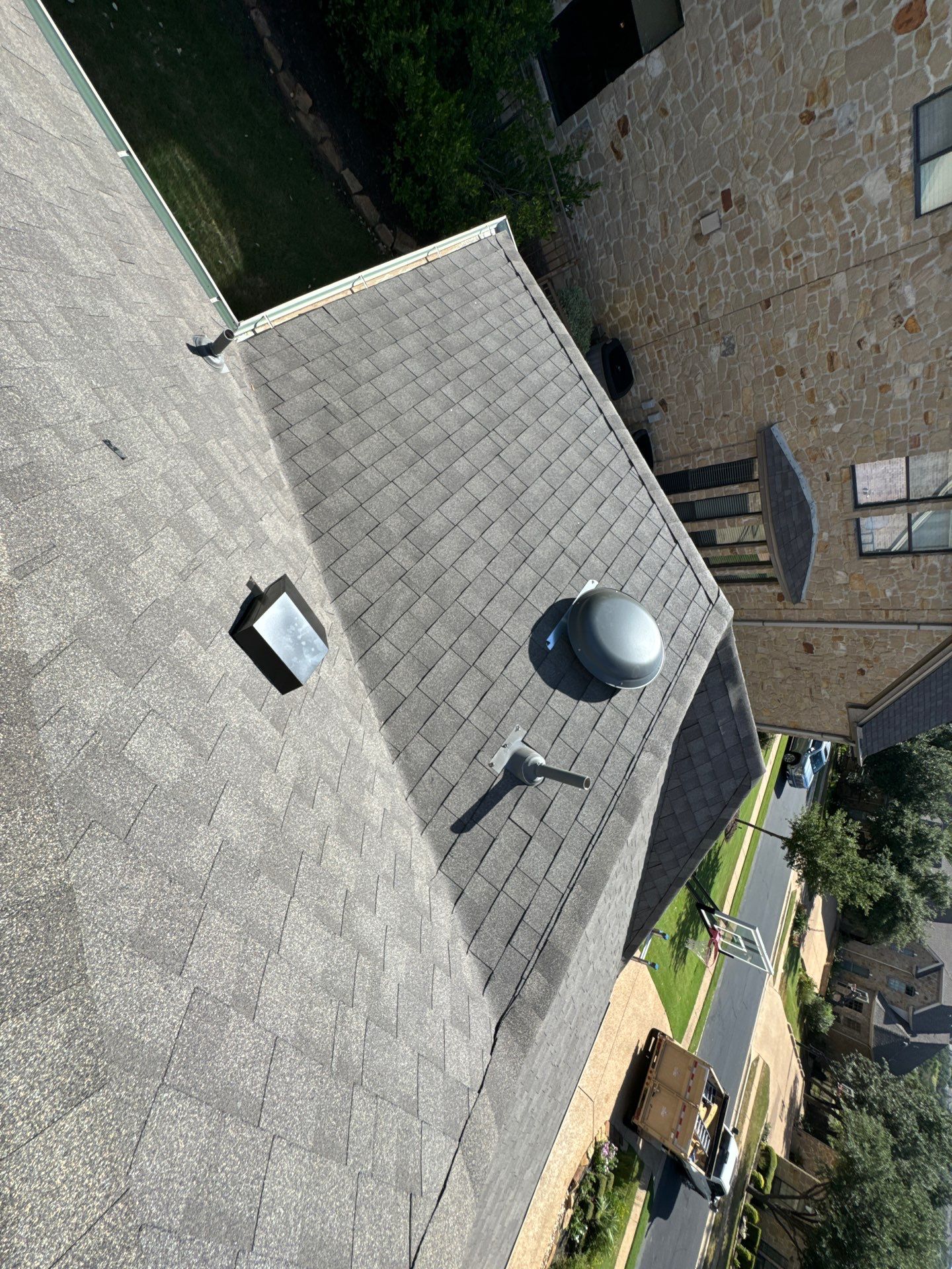 Residential Roofing Installation using IKO, Cambridge in Weathered Wood by Oakwood Roofing and Construction, LLC