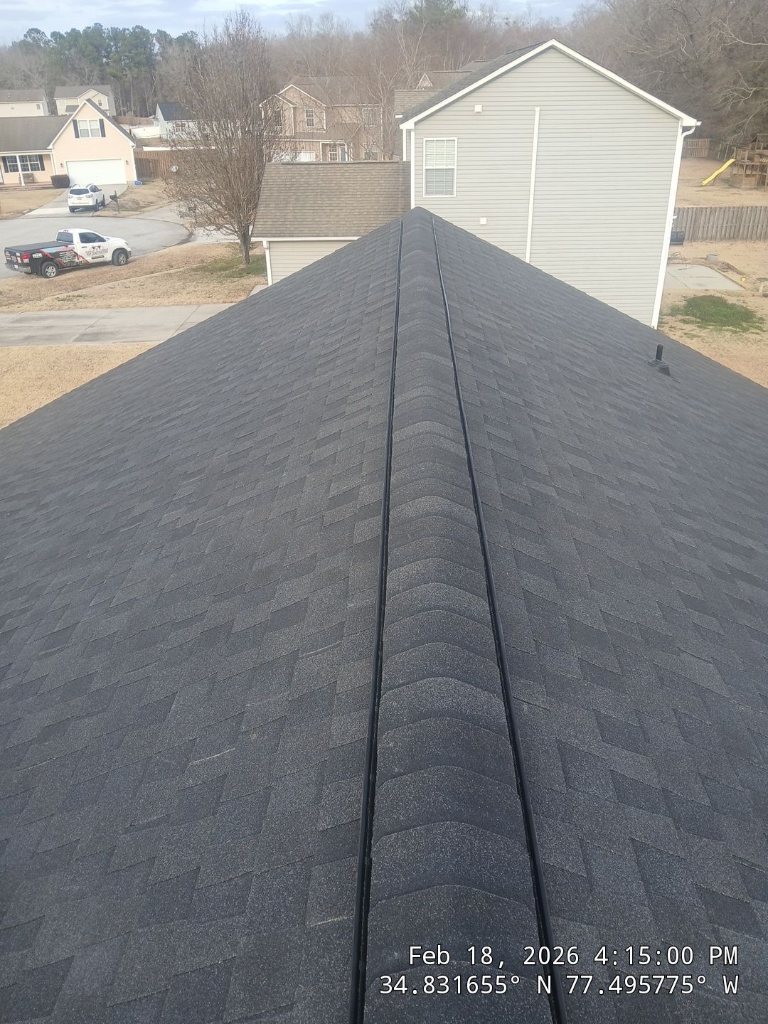 FORTIFIED Roof Installation in Jacksonville NC | CertainTeed Landmark AR Charcoal Black Shingles by RGR Construction and Roofing, LLC