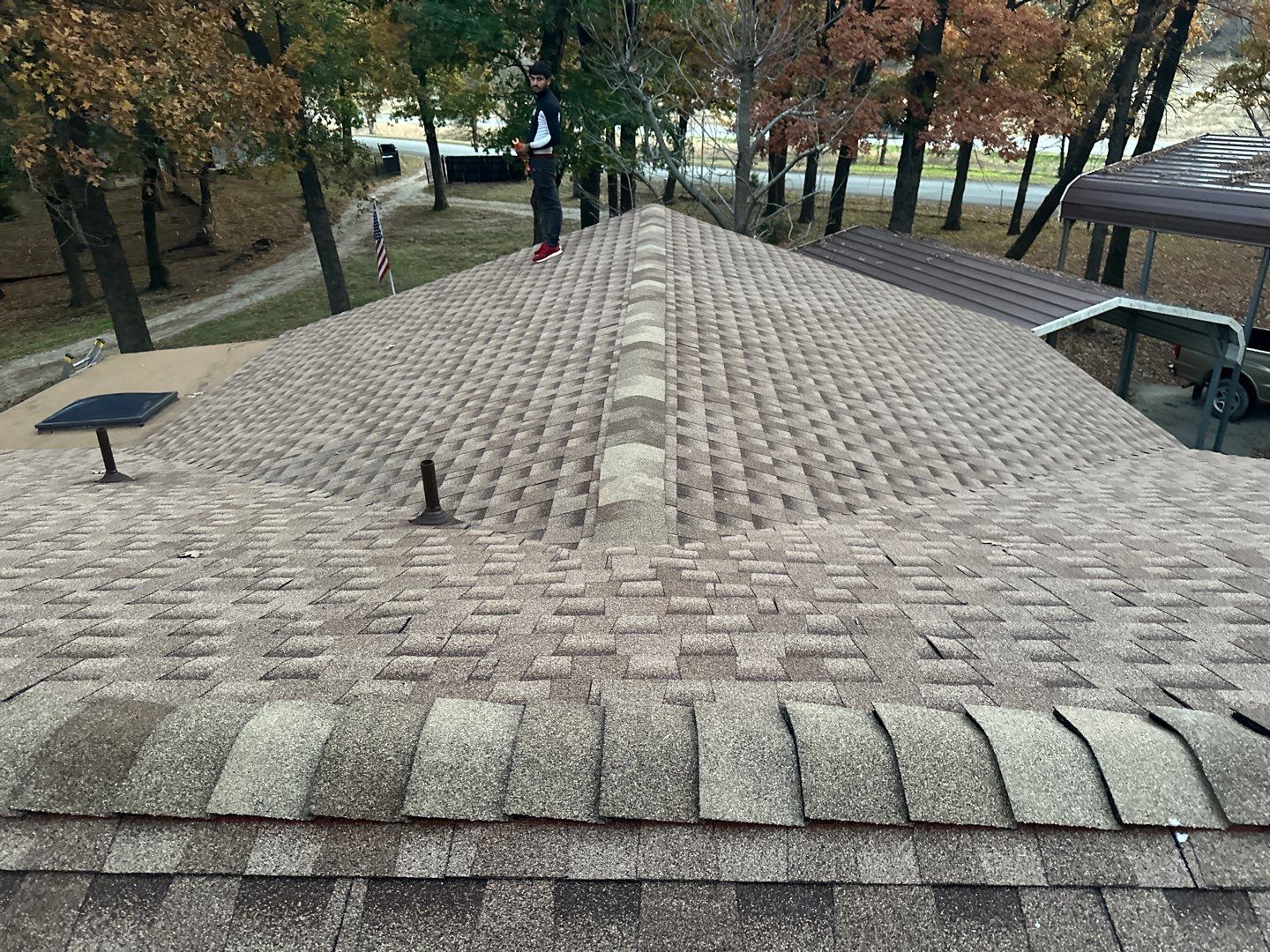 Porch Repairs and a Roof Replacement by BANA Roofing and Solar Supply