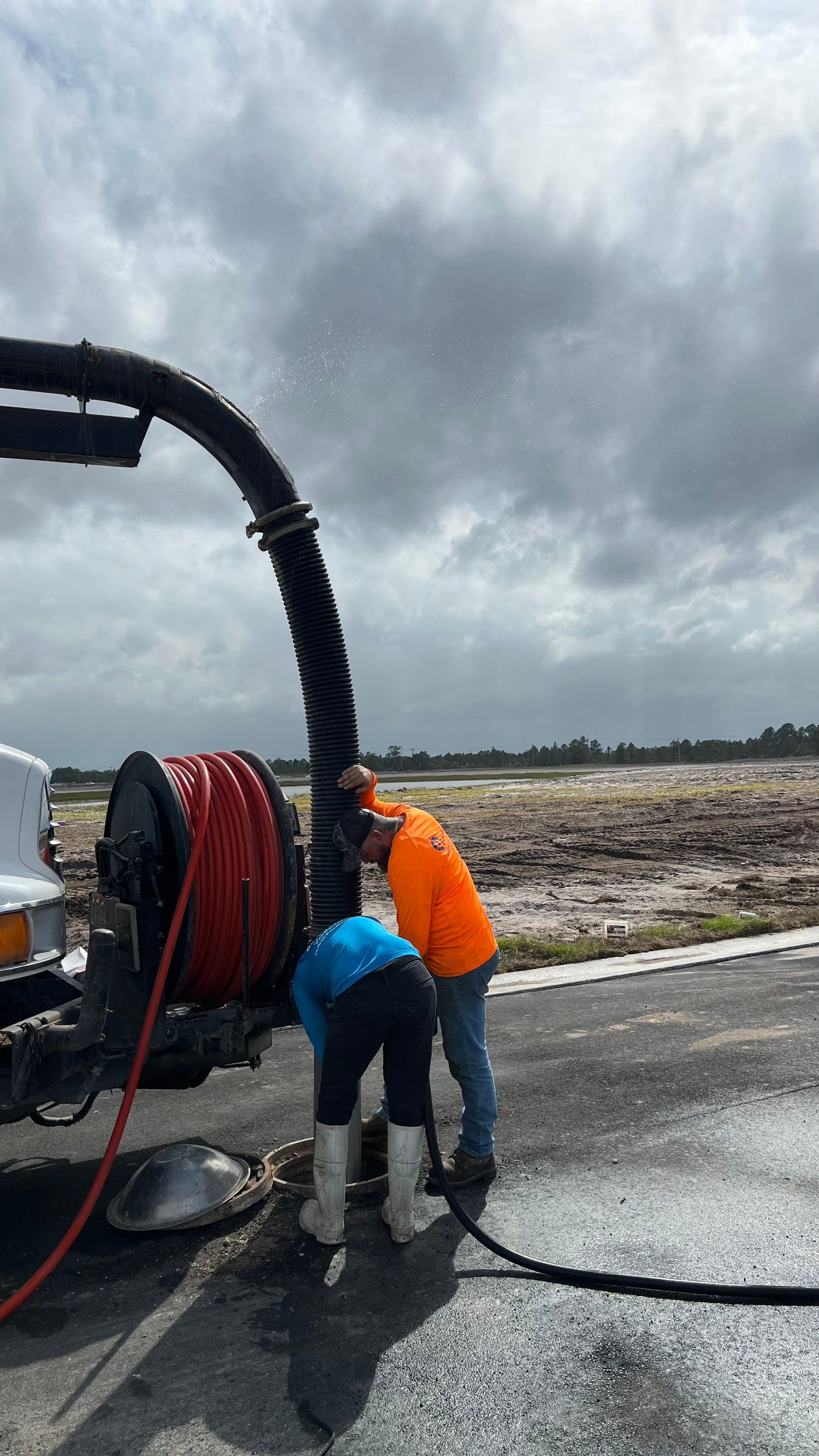 Lehigh Acres New Construction Community Sewer System Cleaning Part 2 by APS Power & Water
