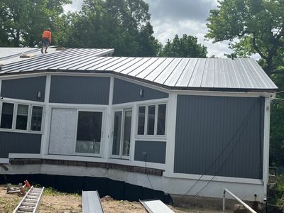 Residential Roofing Installation using Aluminum 032GA - Color Matte Black