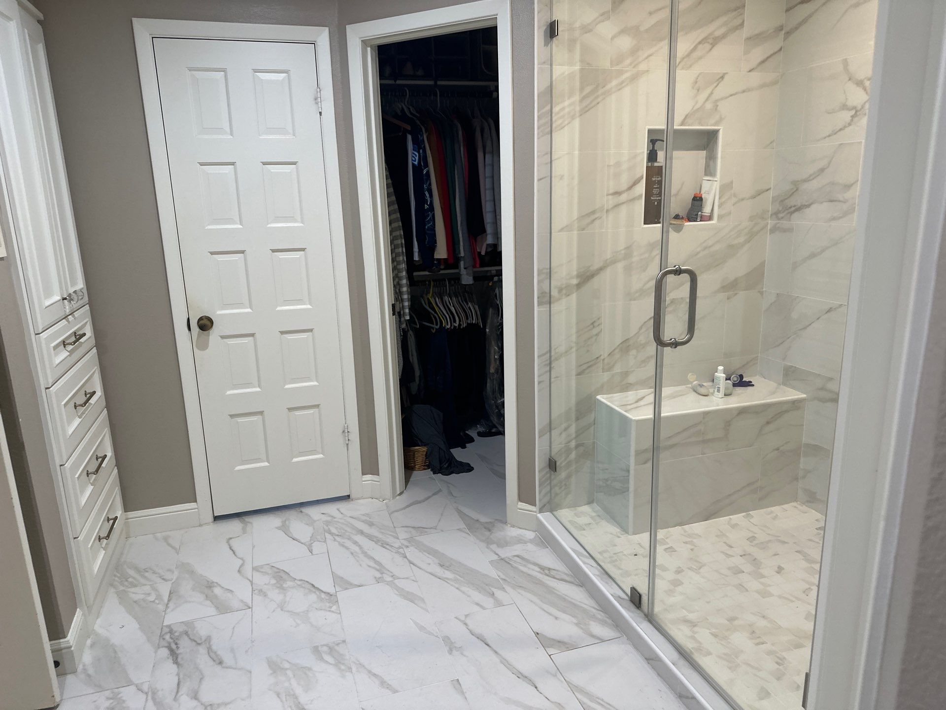 Bathroom Remodel with Water Mitigation Equipment | LT Contractors by L&T General Contractors and Restoration INC