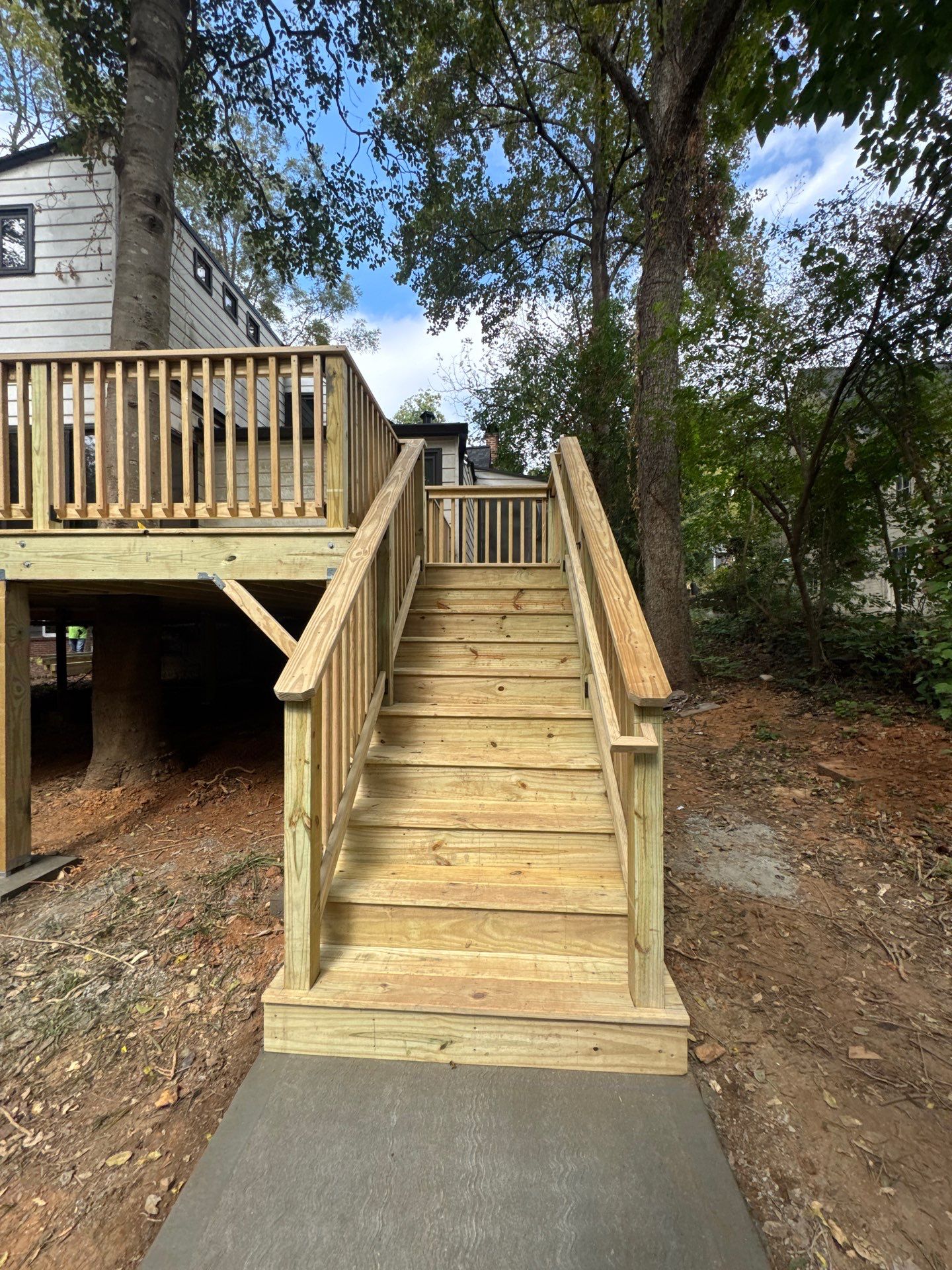 Pressure Treated Pine Deck Build in Atlanta, GA by Nelson Exteriors