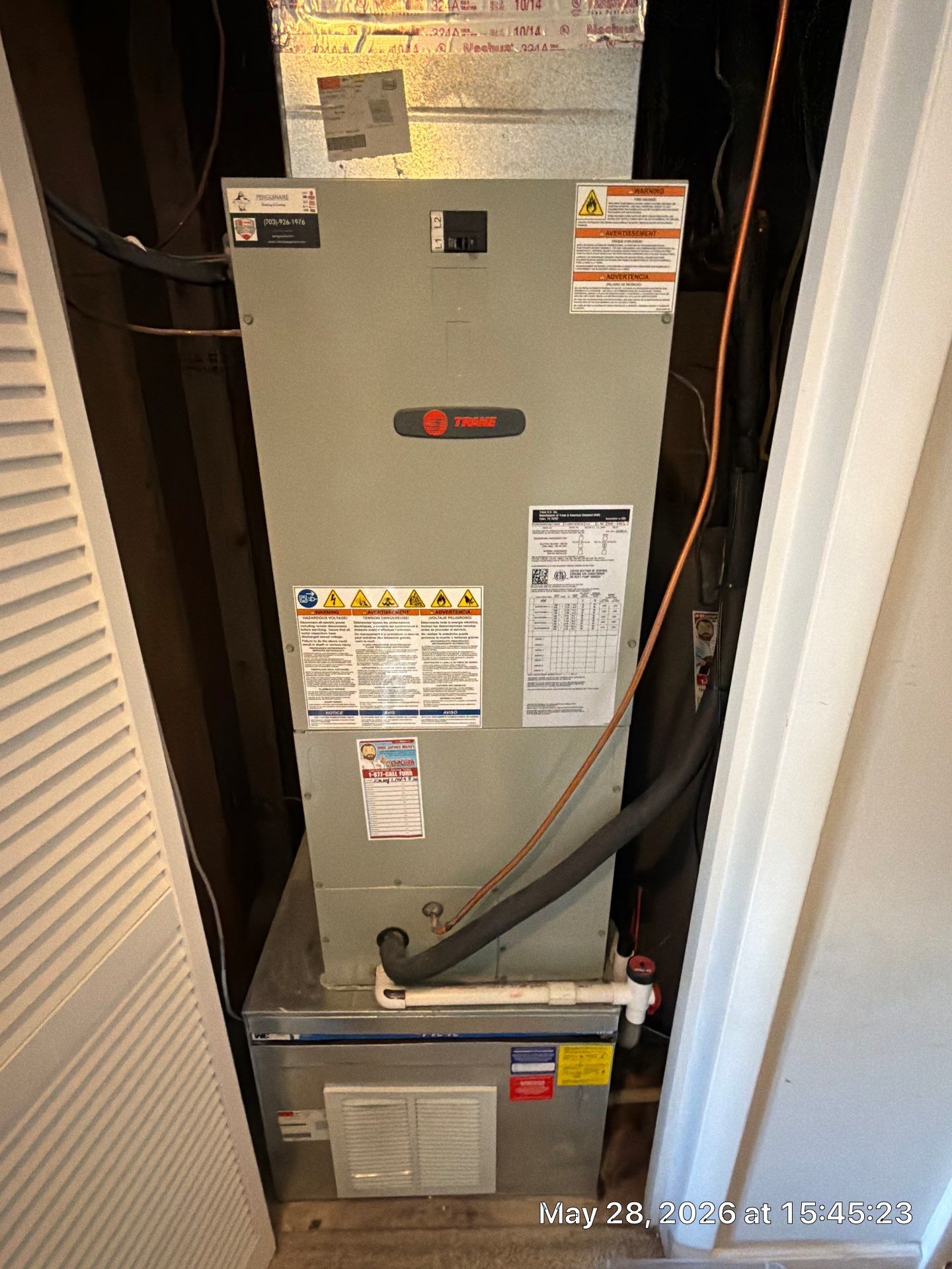 Trane Heat Pump and Air Handler System Replacement in Chantilly, VA by Pro Sky Services