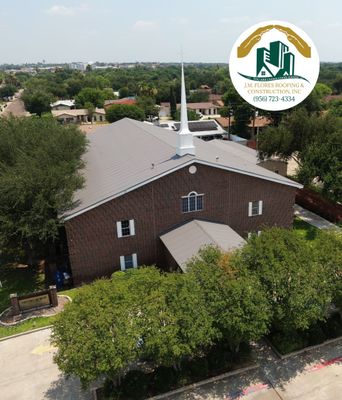 Commercial Roofing Installation using Classic Rib Metal Roof