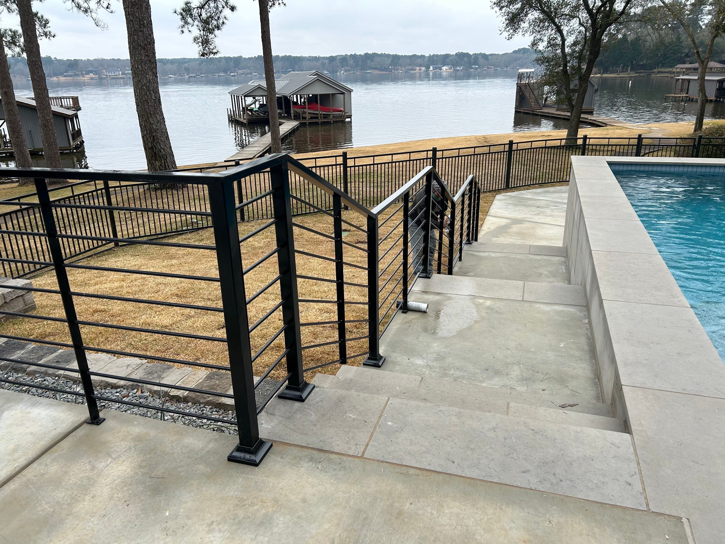Modern Hand Railing by Fidelity Metalworks
