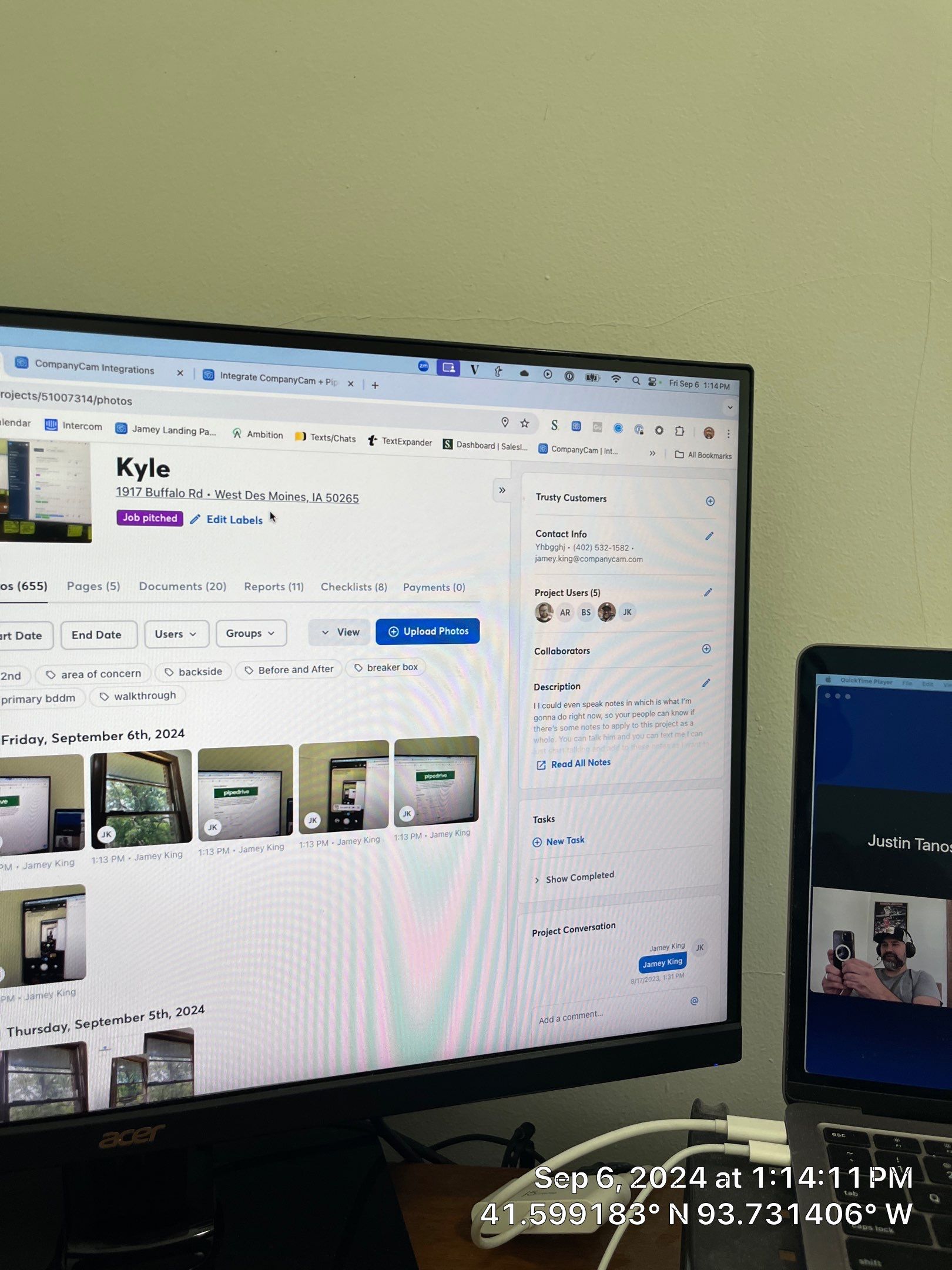 lkjl;kjl;kjl;khl;kh by CompanyCam Sales Demo