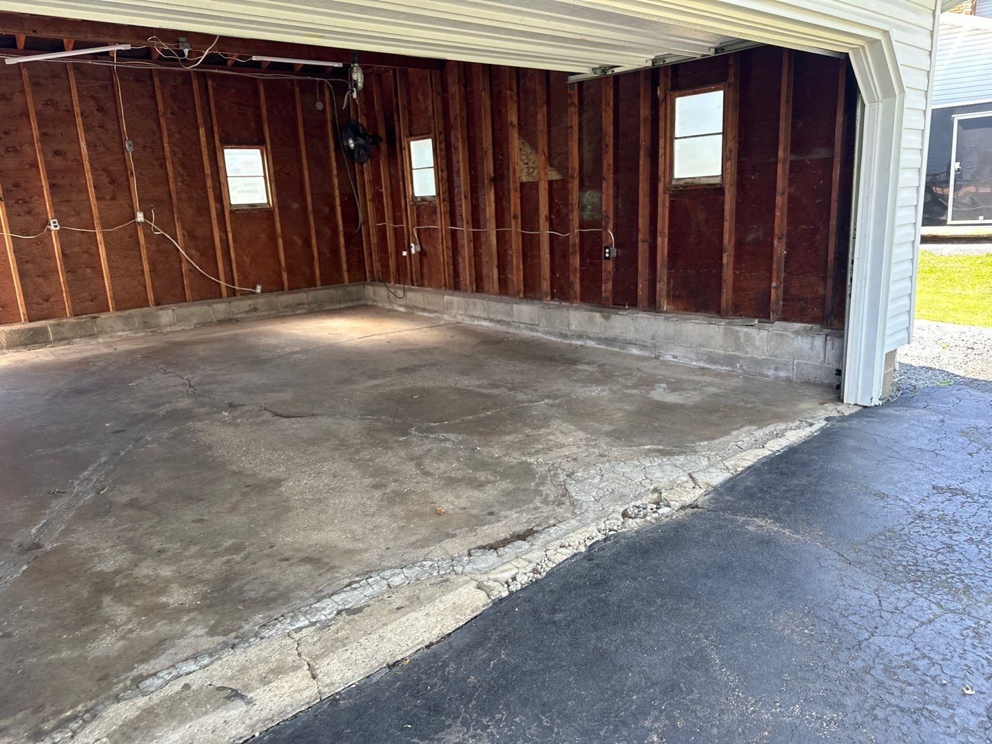 Concrete garage floor replacement  by NG Masonry & Construction LLC