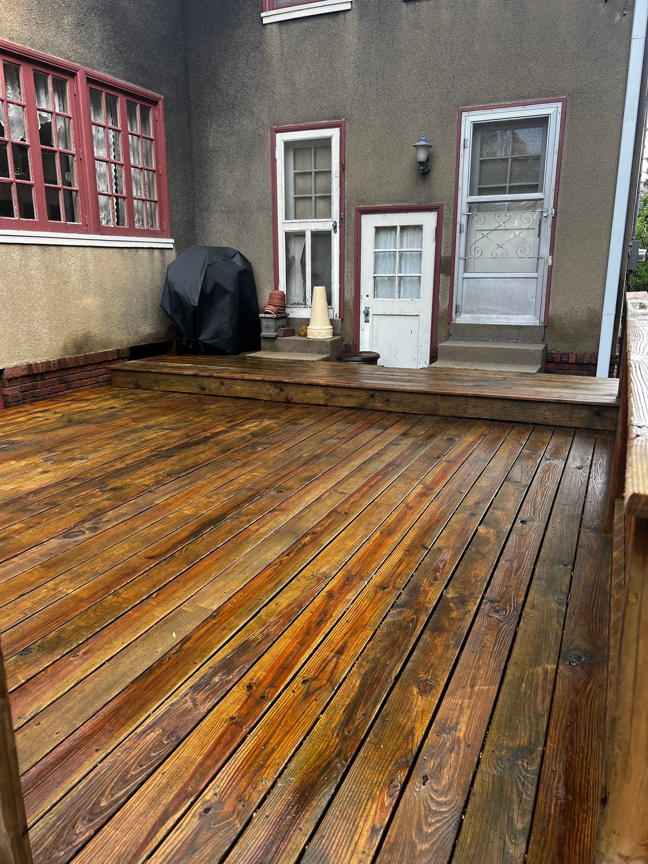 Before and After Power Washing  by Storm Contracting 
